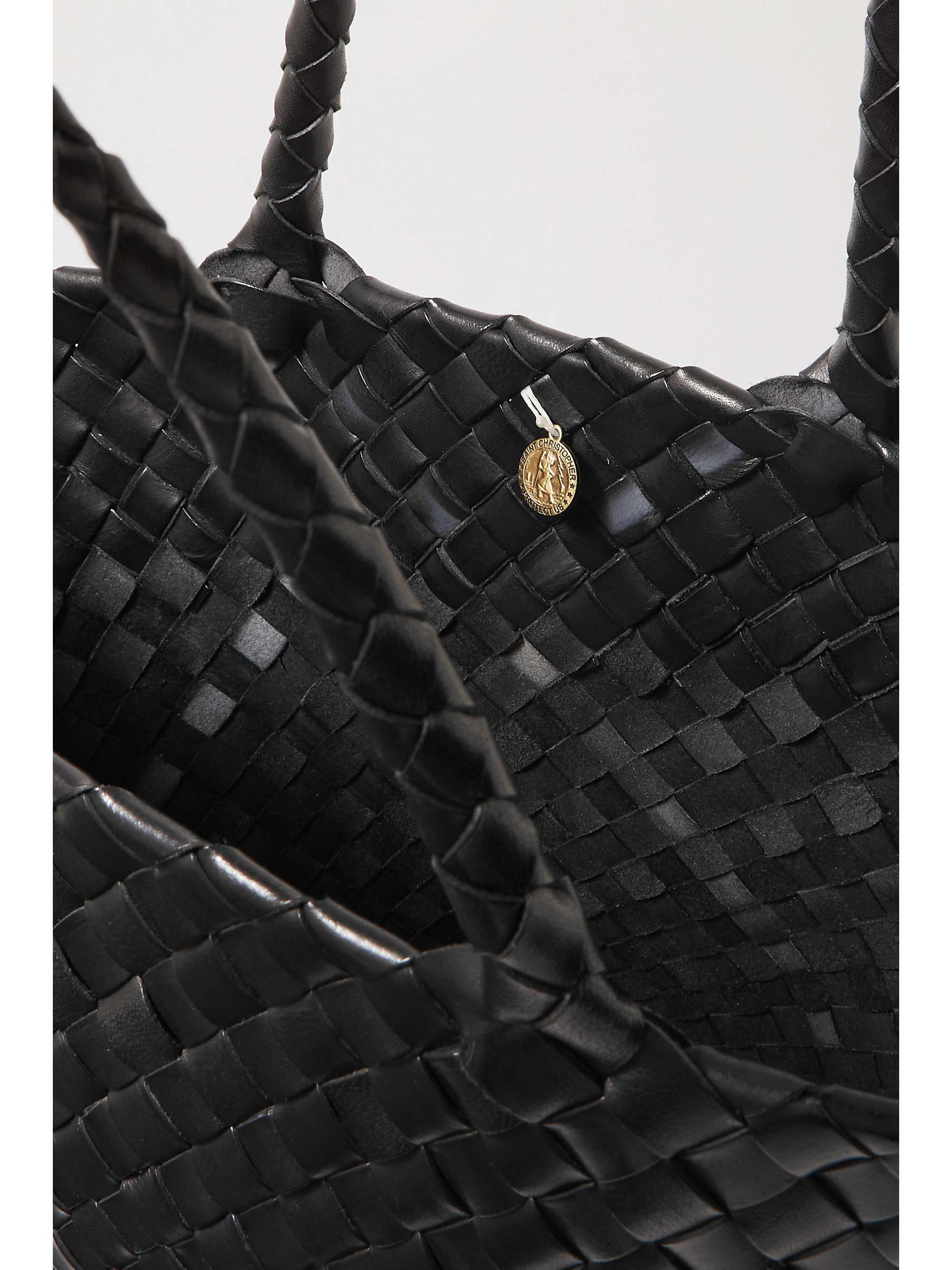 DRAGON DIFFUSION Egola woven leather tote