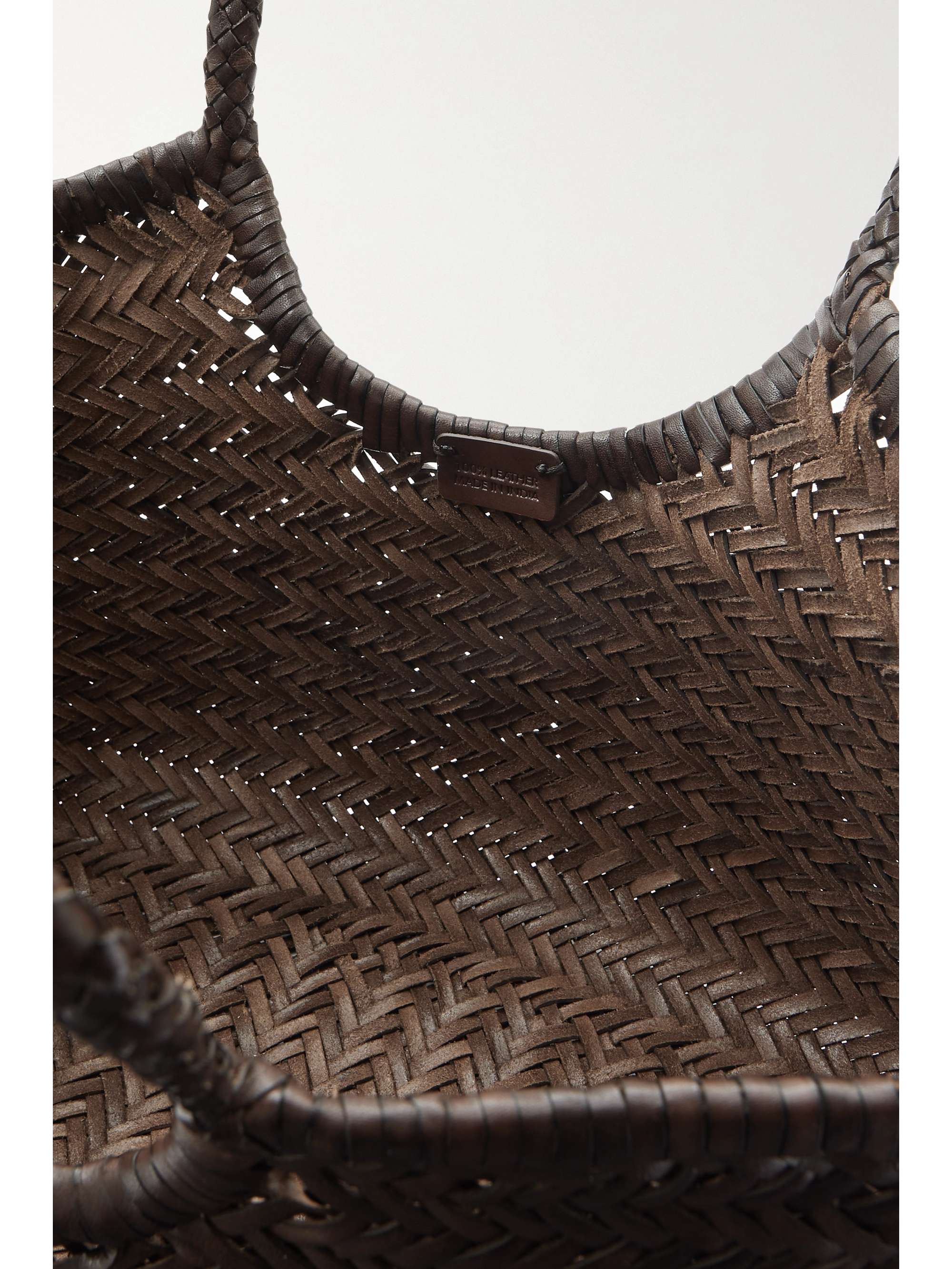 DRAGON DIFFUSION Nantucket large woven leather tote