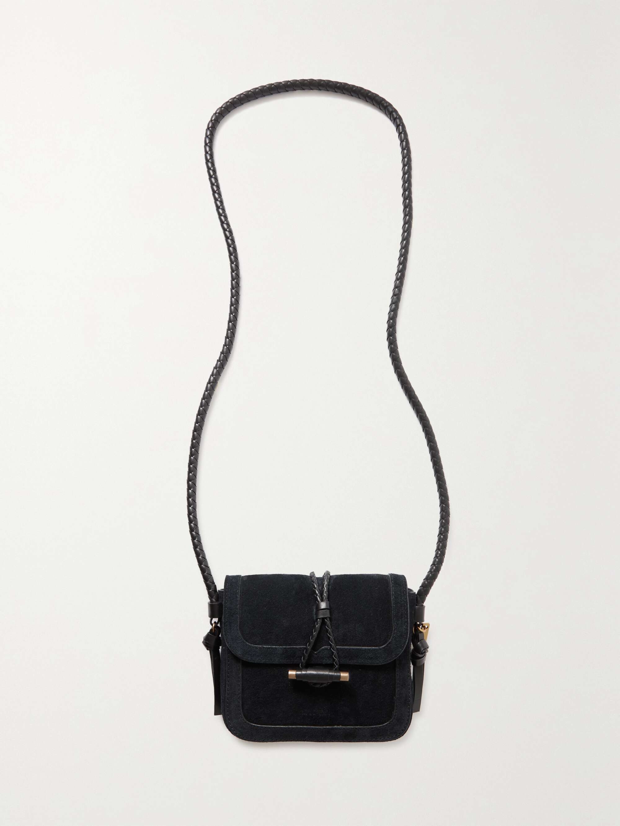 ISABEL MARANT Vigo leathertrimmed suede shoulder bag NETAPORTER