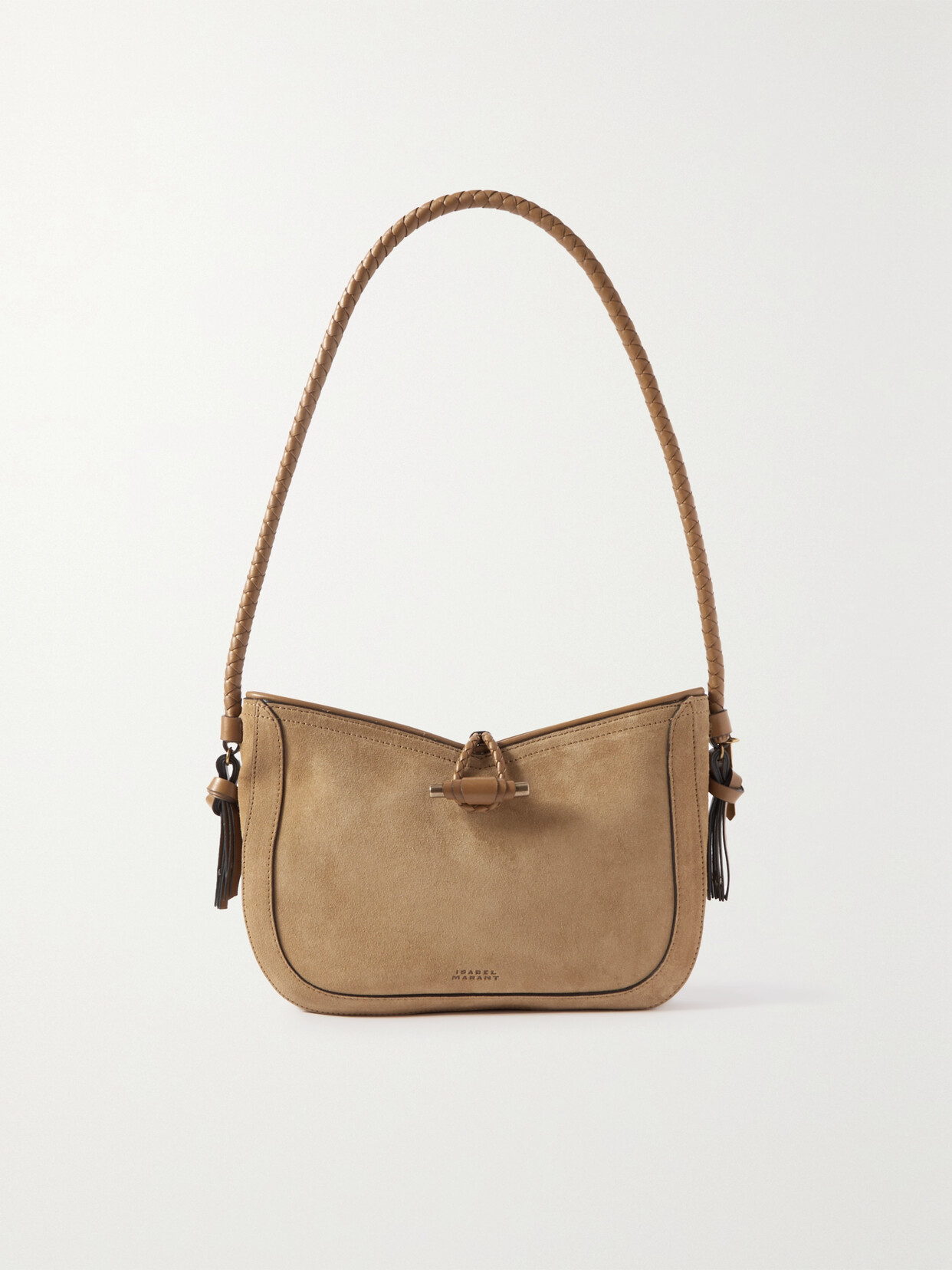 Isabel Marant - Vigo Baguette Suede Shoulder Bag - Brown