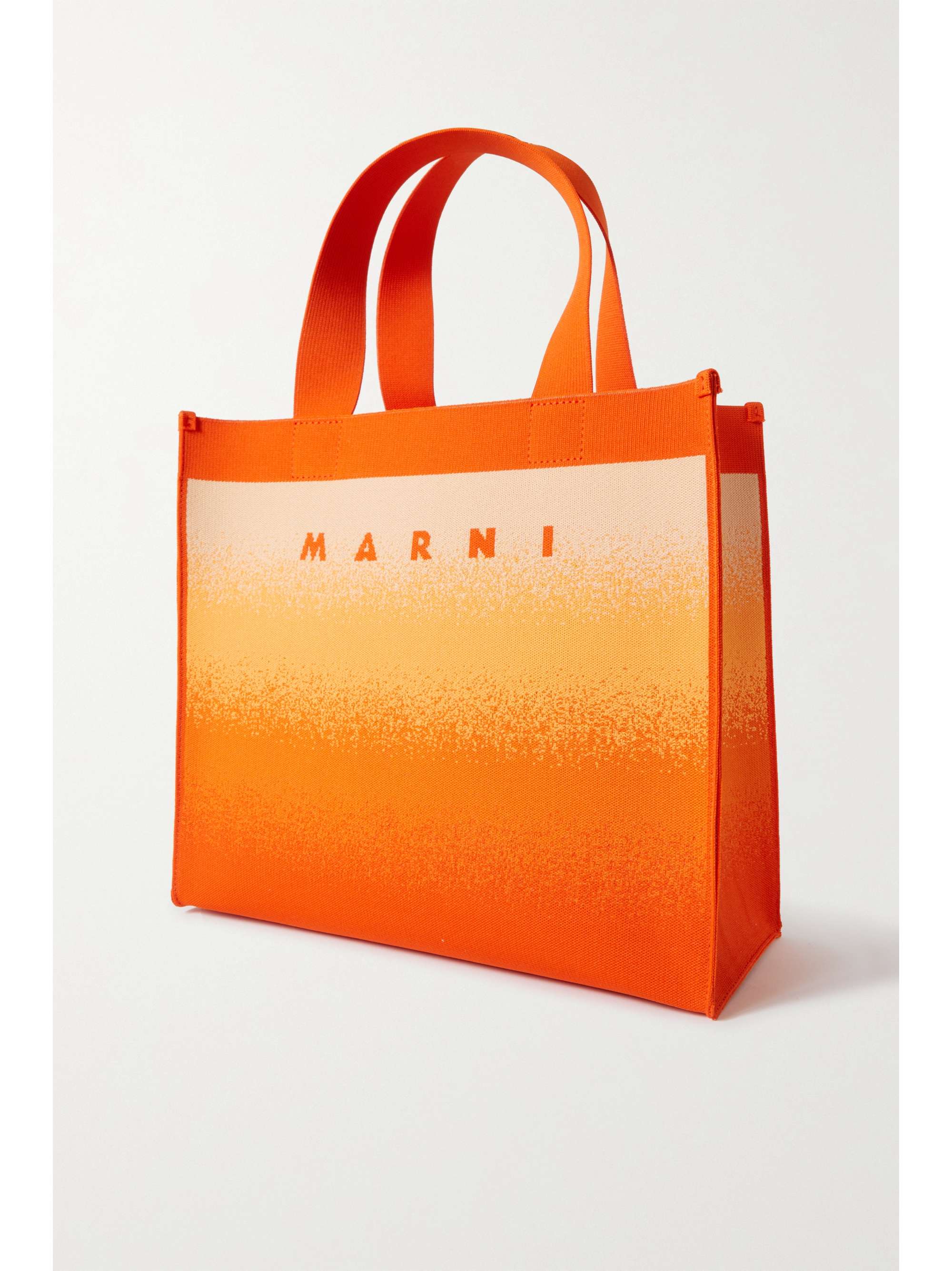 MARNI Ombré jacquard-knit tote