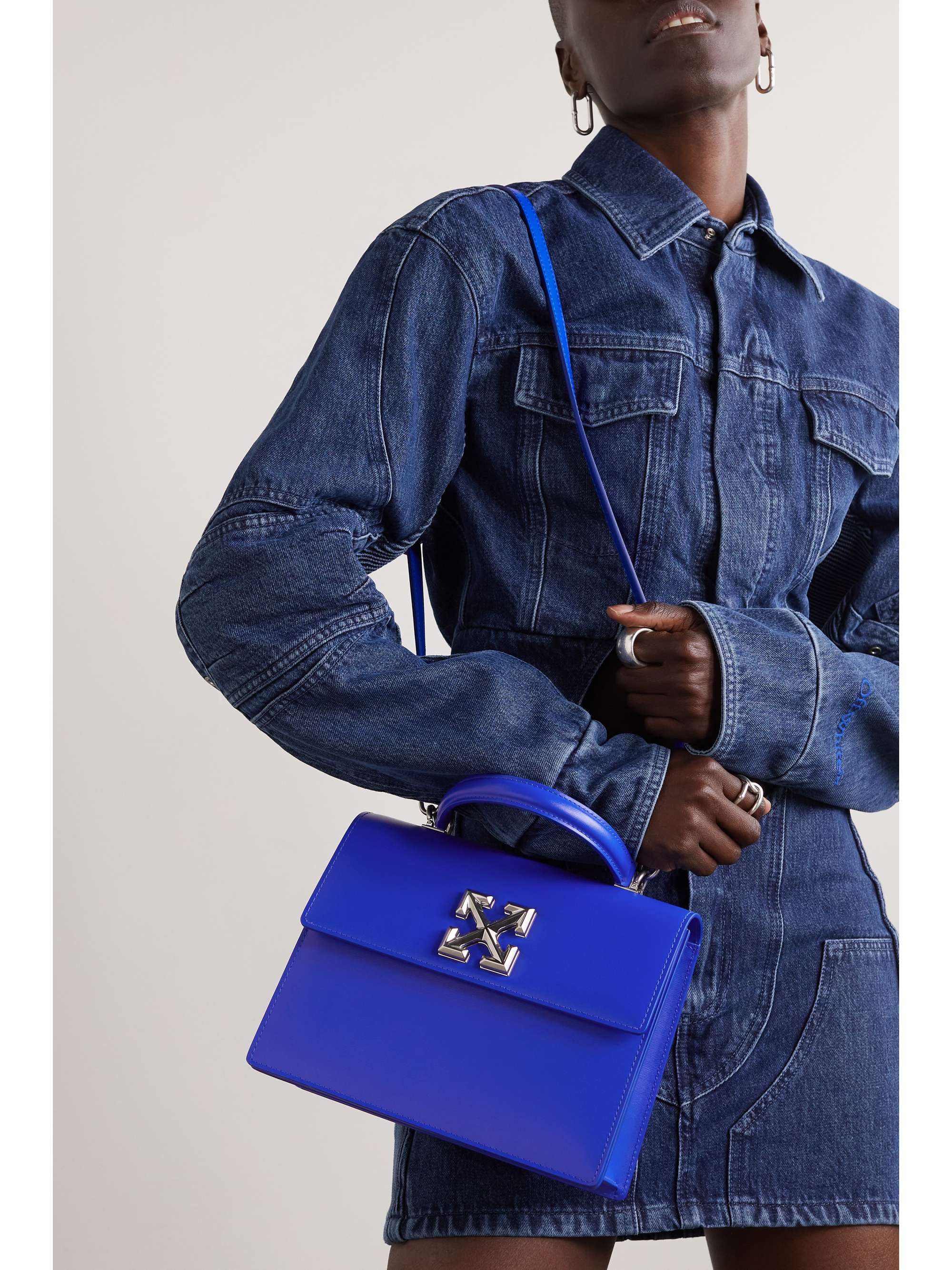 OFF-WHITE Jitney 2.8 leather tote