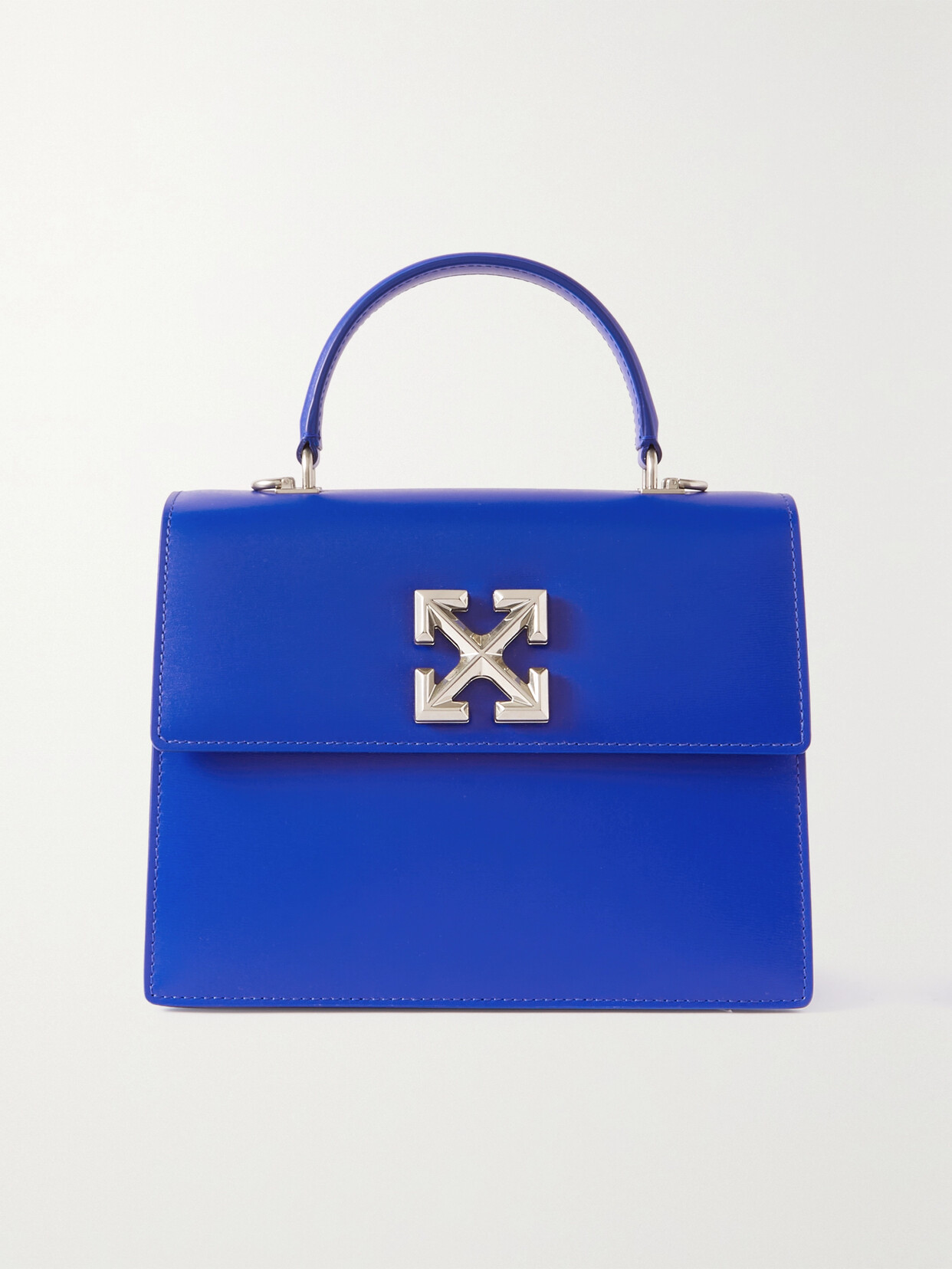 Off-White - Jitney 2.8 Leather Tote - Blue