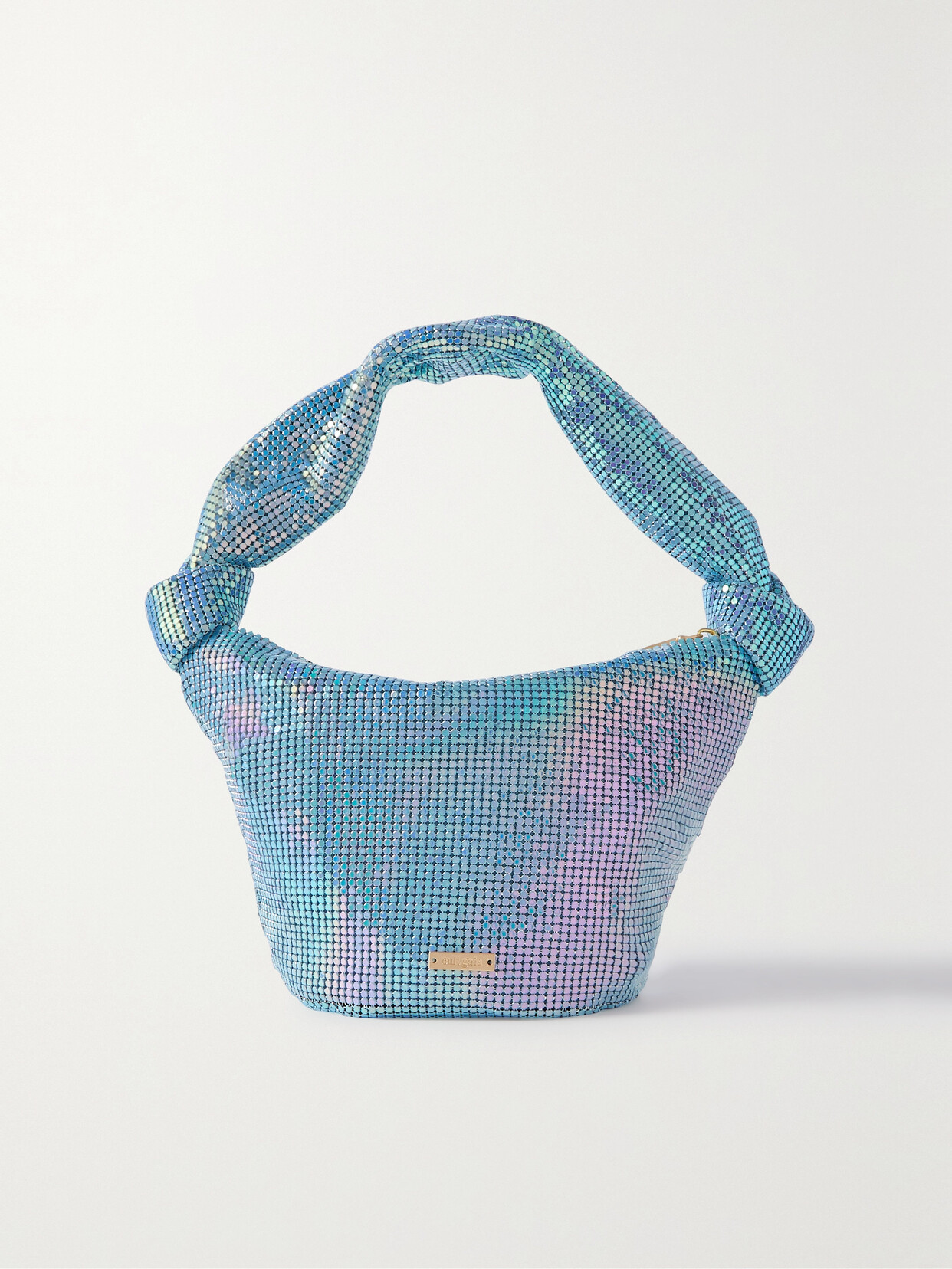 Cult Gaia - Gia Chainmail Shoulder Bag - Blue