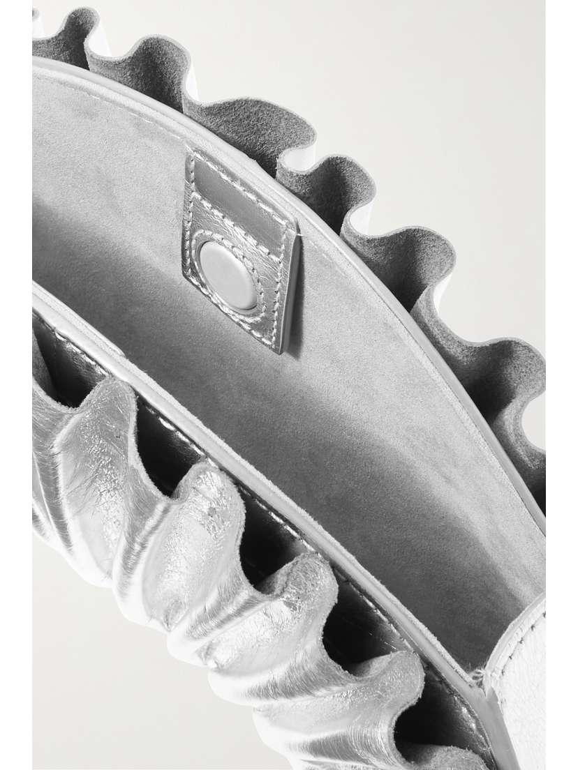 Cult Gaia Nala Ruched Metallic Leather Clutch | Thumbnail 5 Cult Gaia Nala Ruched Metallic Leather Clutch | Thumbnail 5