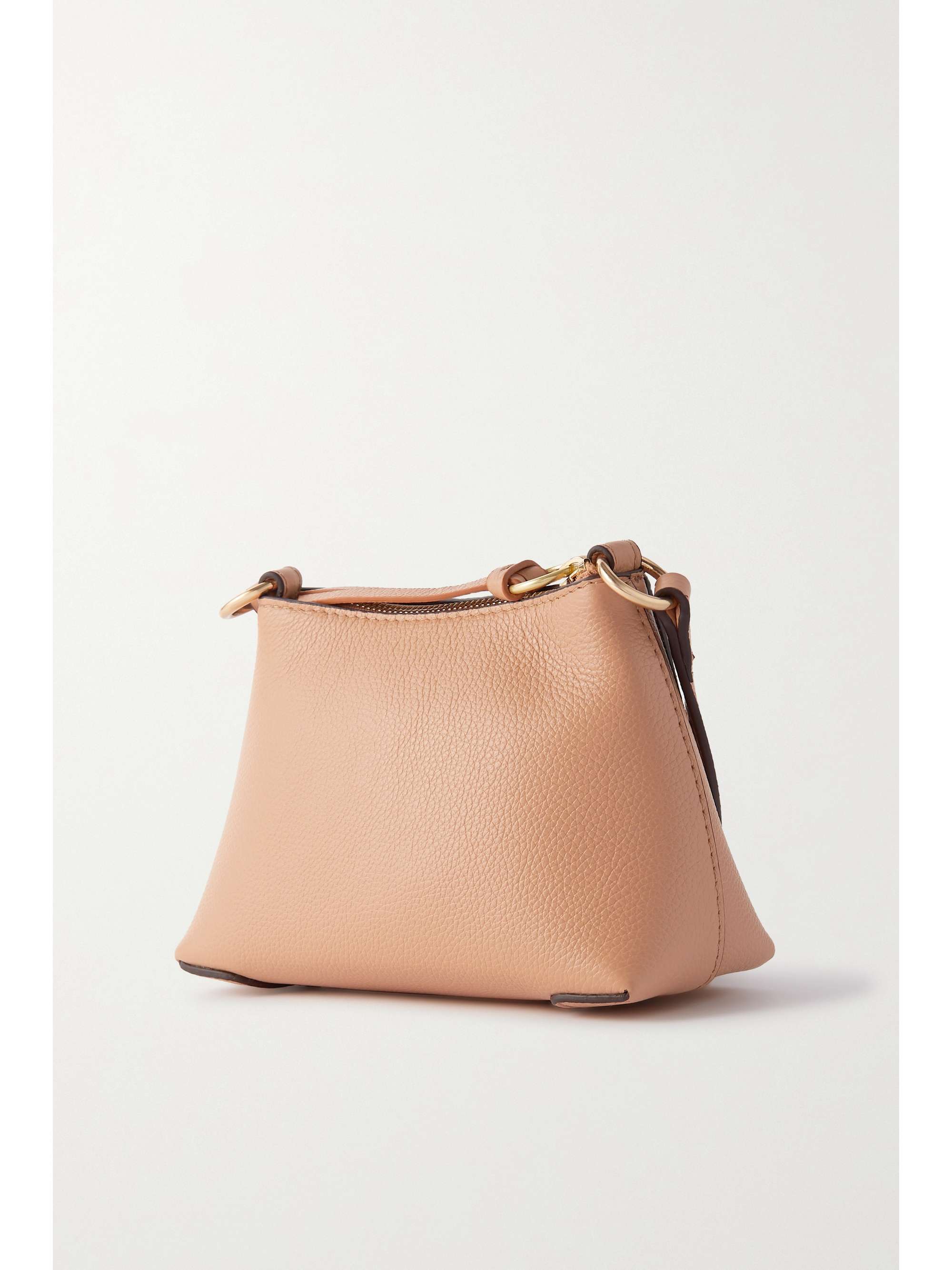 SEE BY CHLOÉ Joan mini textured-leather and suede shoulder bag