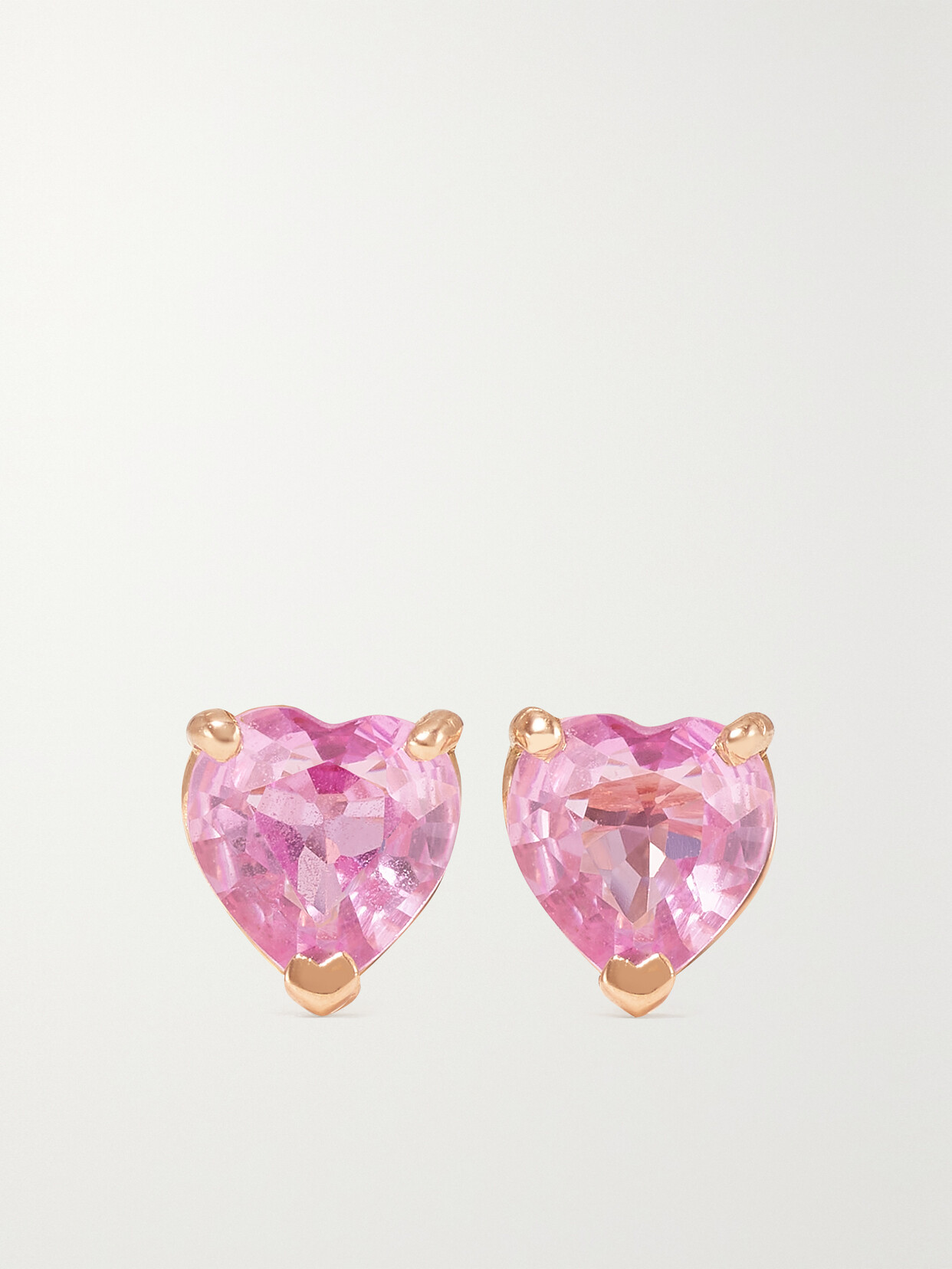 Shay 18-karat Rose Gold Sapphire Earrings