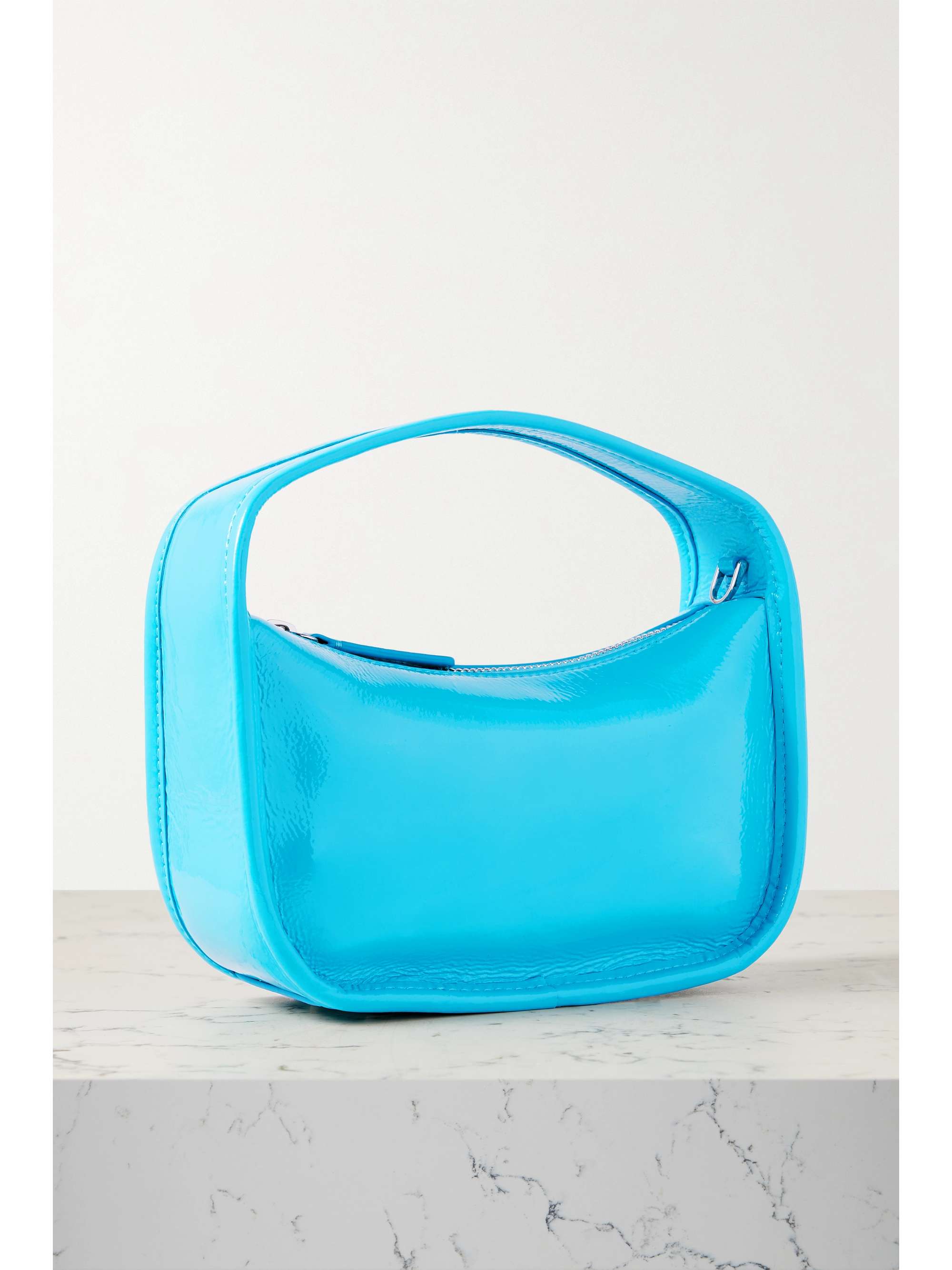 STAUD Venice mini patentleather tote NETAPORTER