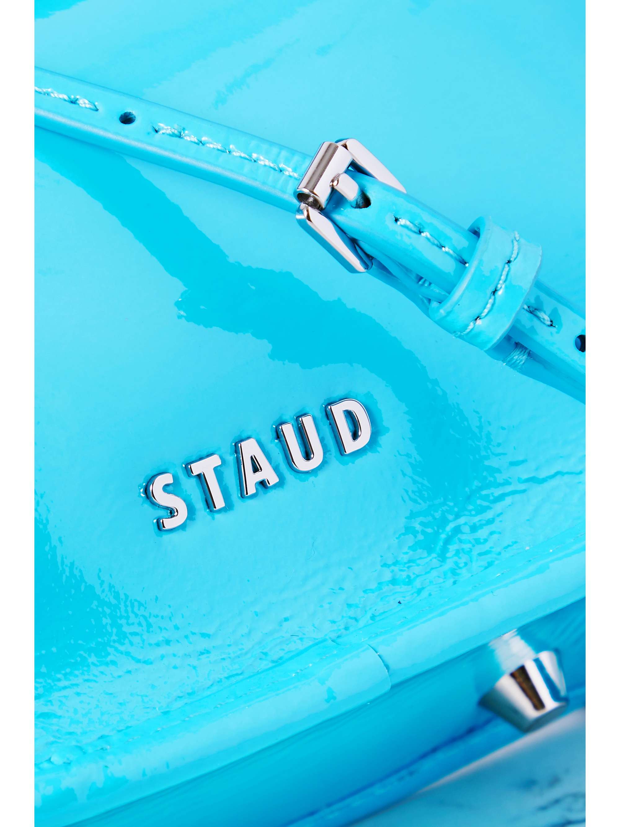STAUD Venice mini patentleather tote NETAPORTER