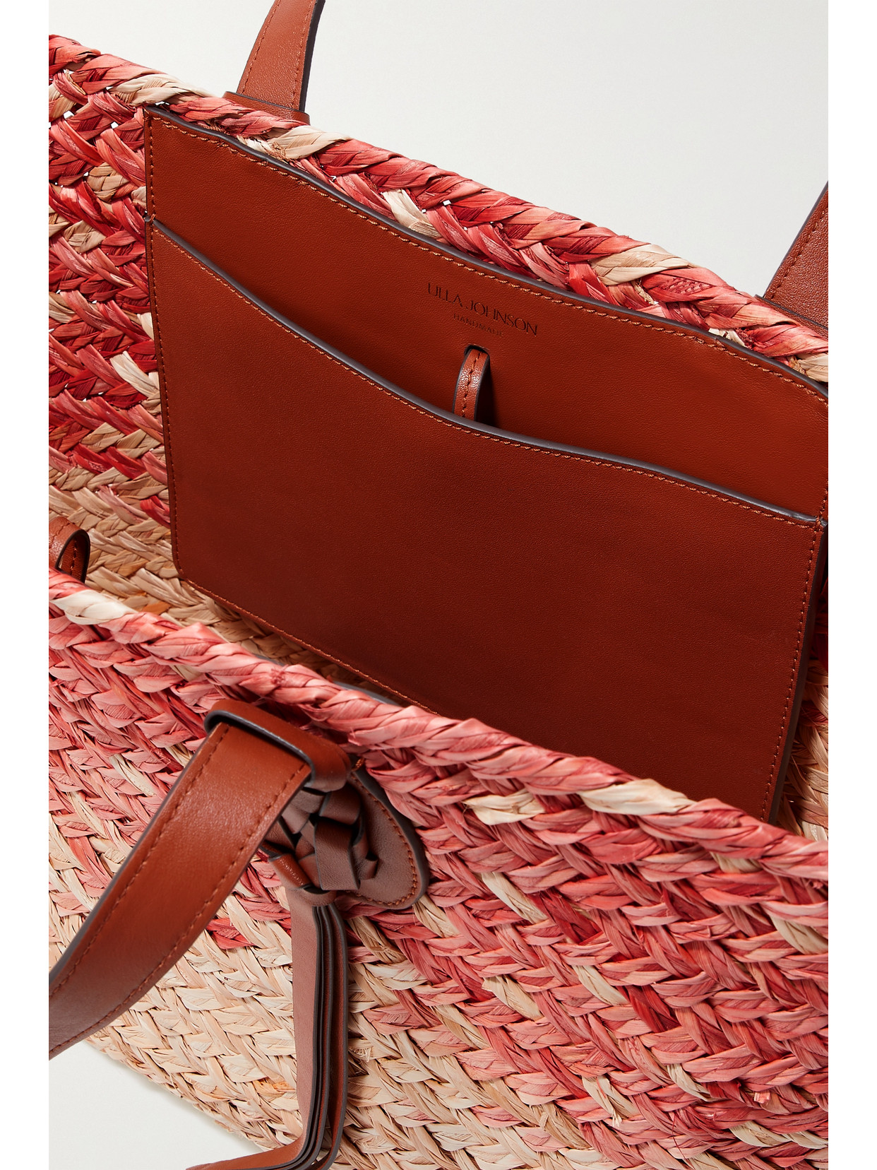 Ulla Johnson Surfside Leathertrimmed Straw Tote In Neutrals ModeSens