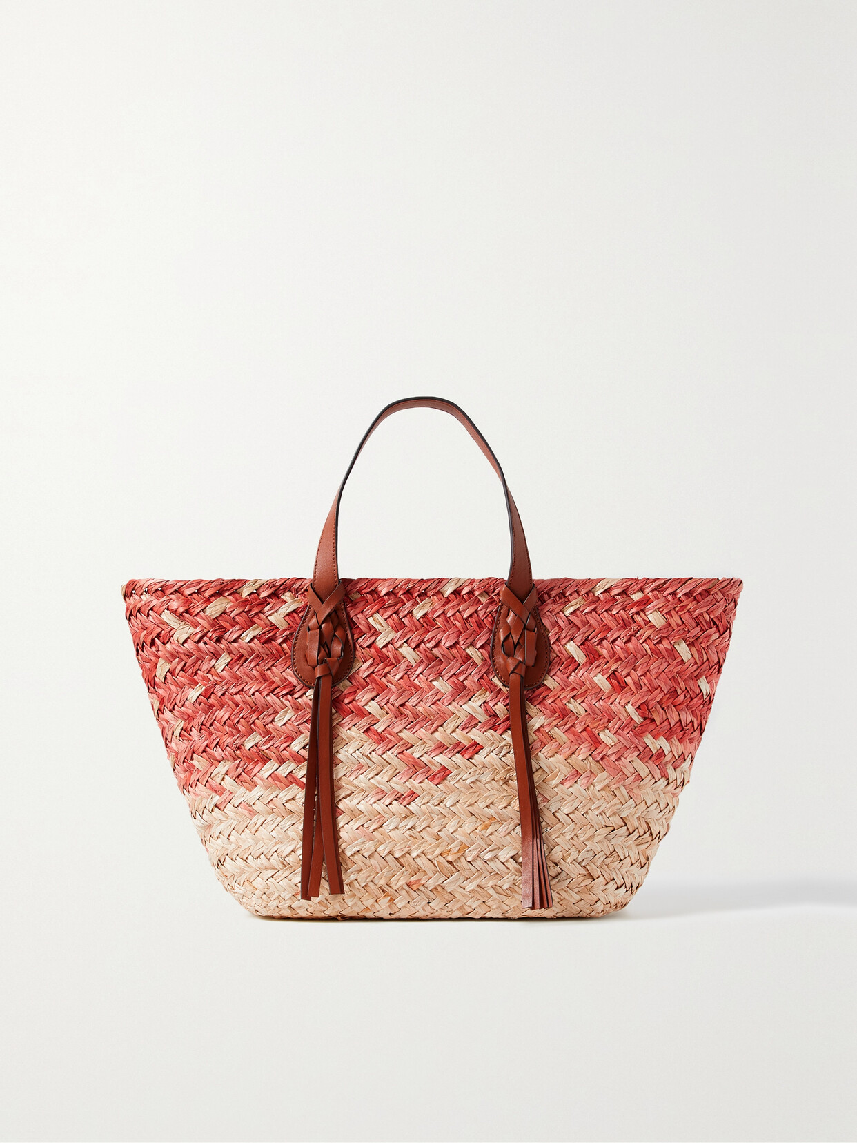 Ulla Johnson - Surfside Leather-trimmed Straw Tote - Neutrals