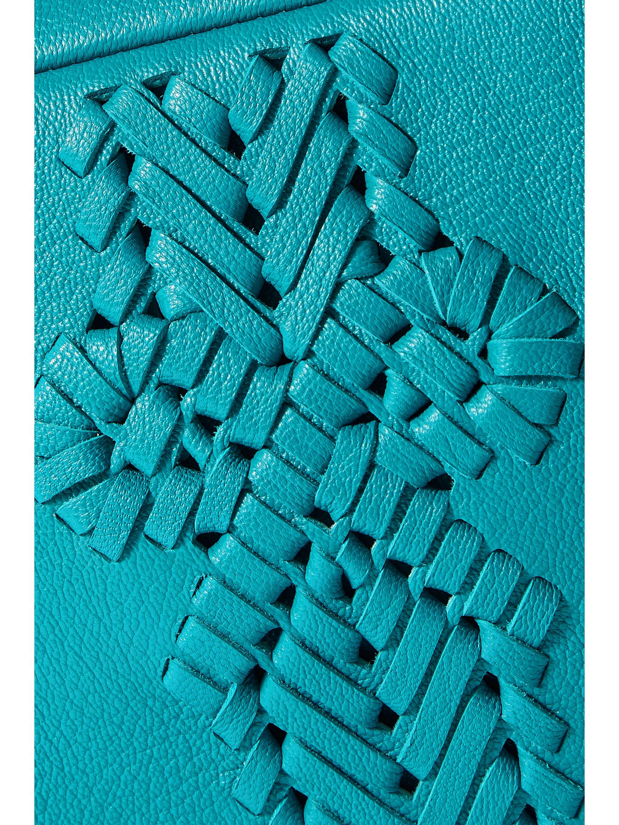 ANYA HINDMARCH The Neeson Tasseled Textured leather Shoulder Bag NET