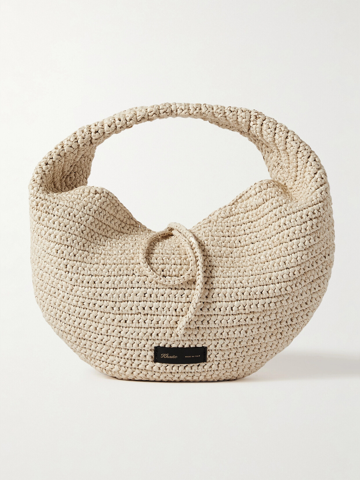 Khaite - Olivia Medium Raffia Shoulder Bag - Neutrals