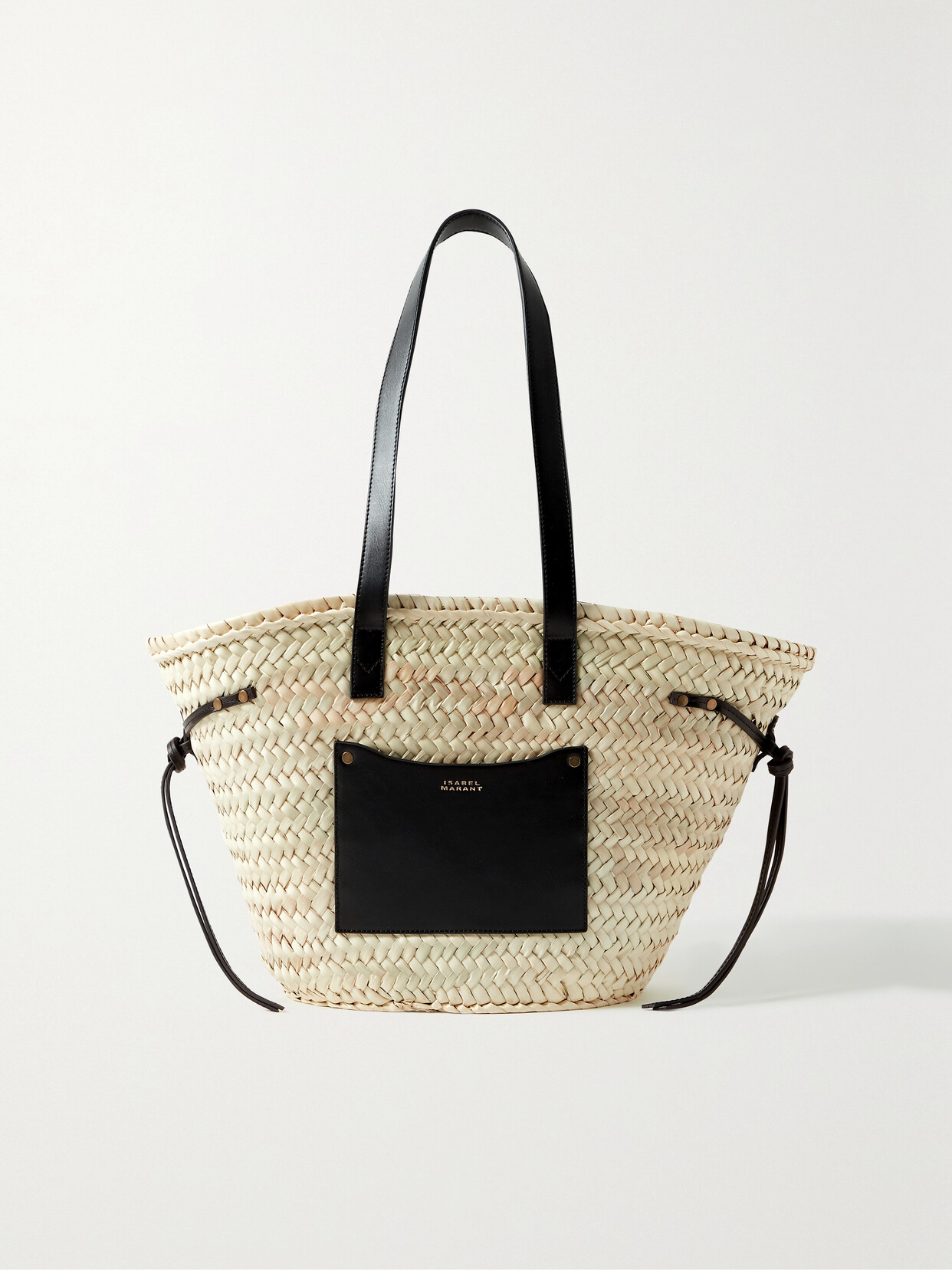 Isabel Marant Cadix Mini Straw Tote Bag In Neutrals