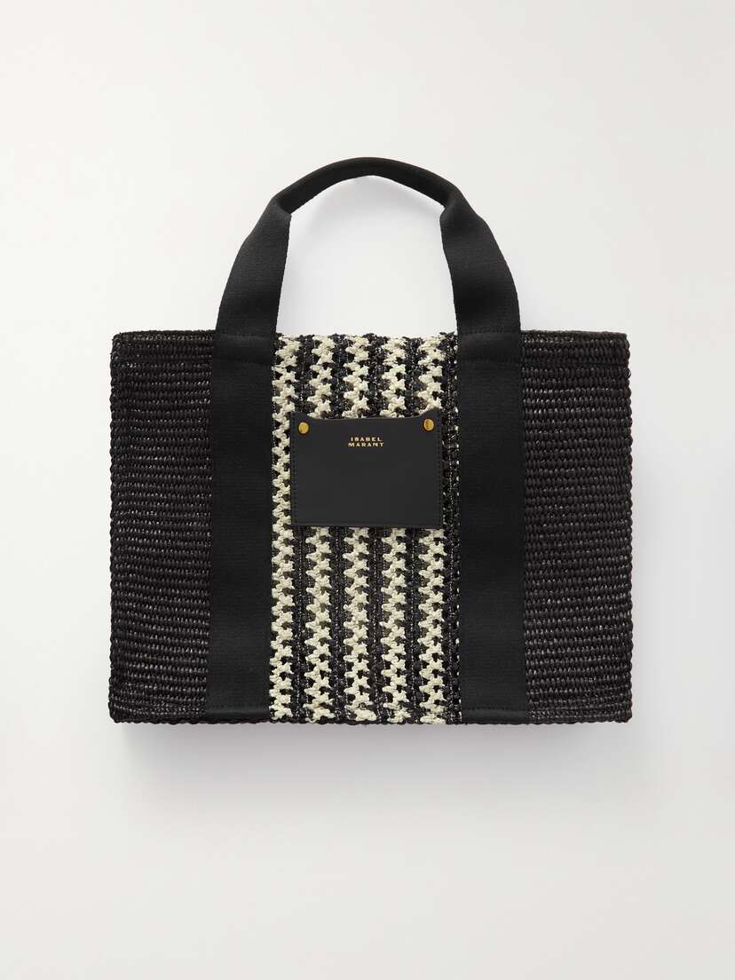 Isabel Marant Aruba Small Grosgrain-trimmed Crocheted Cotton-blend Shoulder Bag