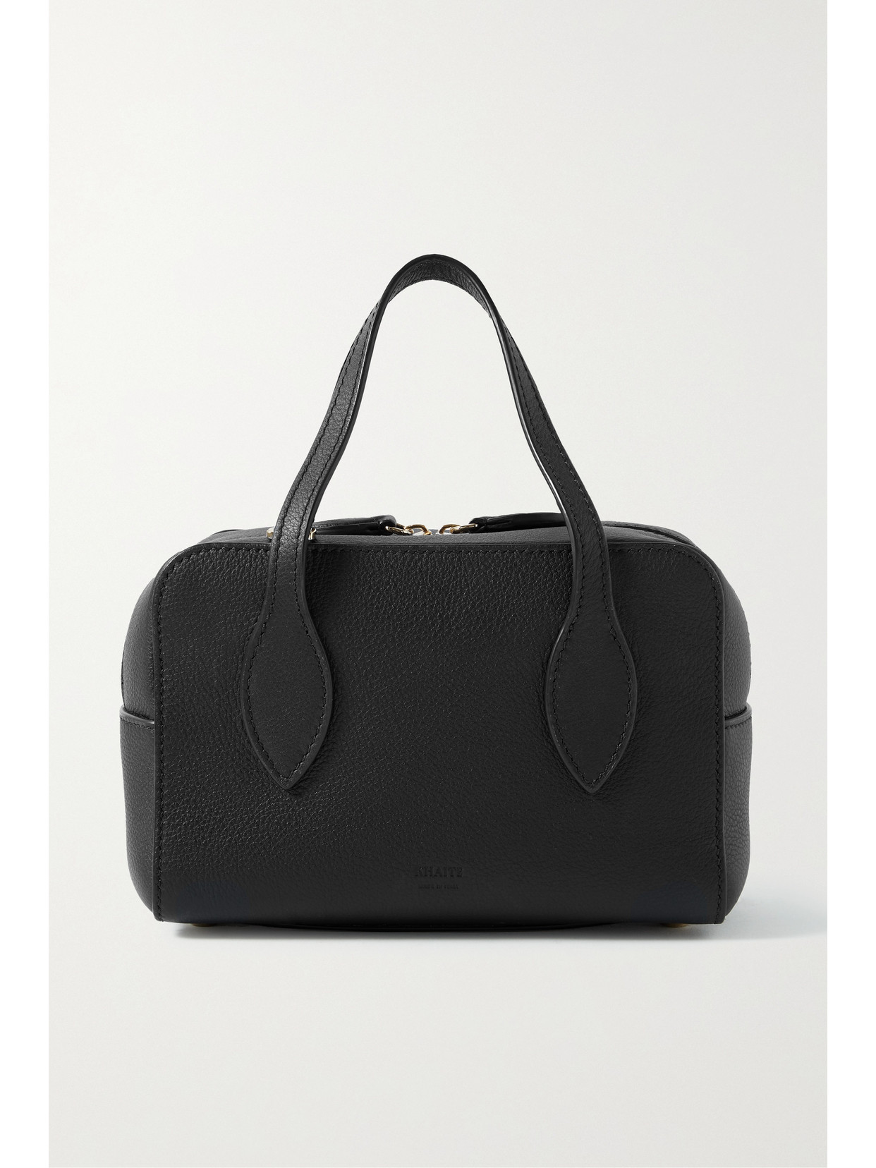 Khaite Maeve Small Textured-leather Tote In Black