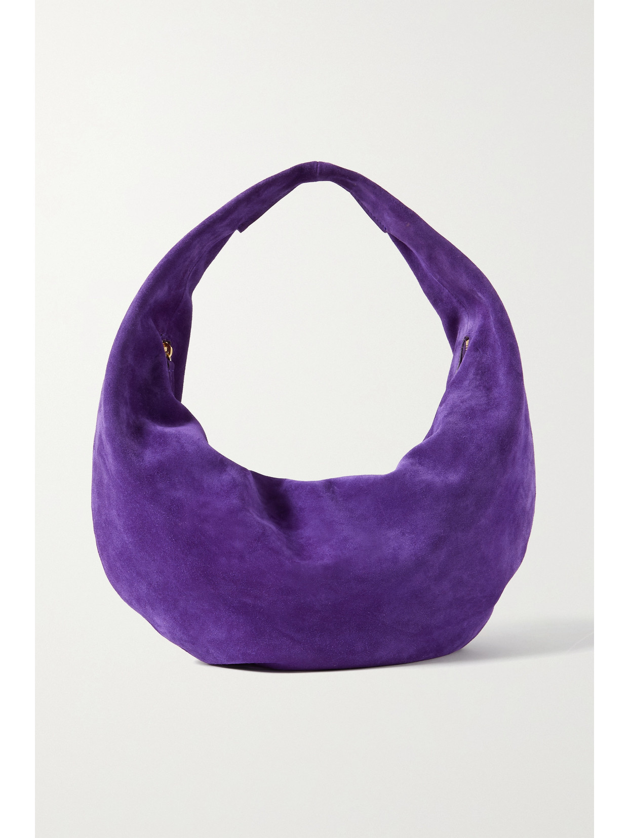 Khaite - Olivia Medium Suede Shoulder Bag - Purple