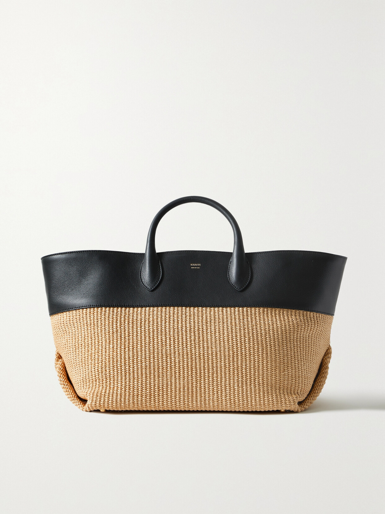 Khaite - Amelia Medium Raffia And Leather Tote - Neutrals