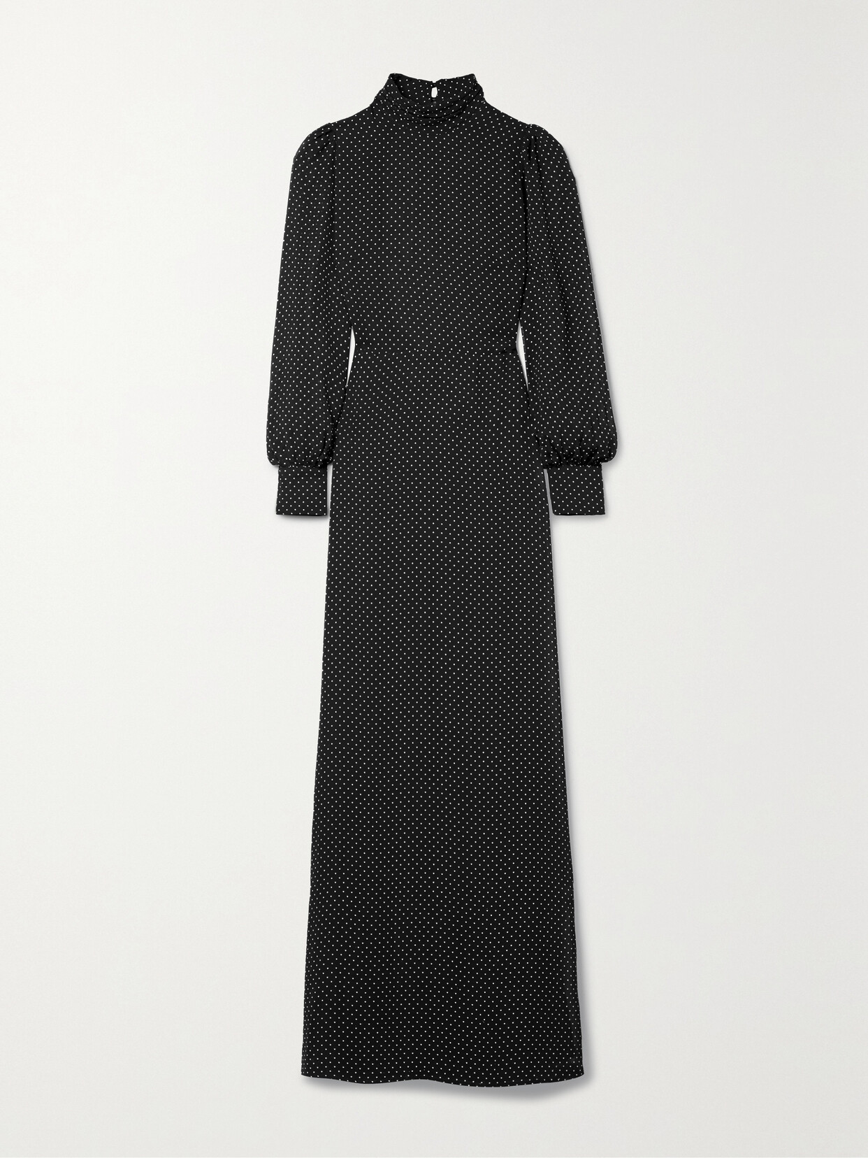 Reformation - Midleton Open-back Polka-dot Chiffon Maxi Dress - Black 22 Awaiting product image