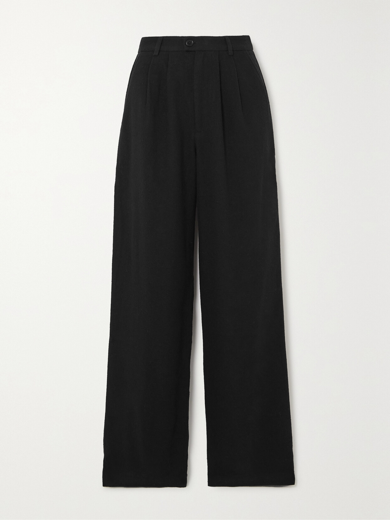 Reformation - Montauk Woven Wide-leg Pants - Black