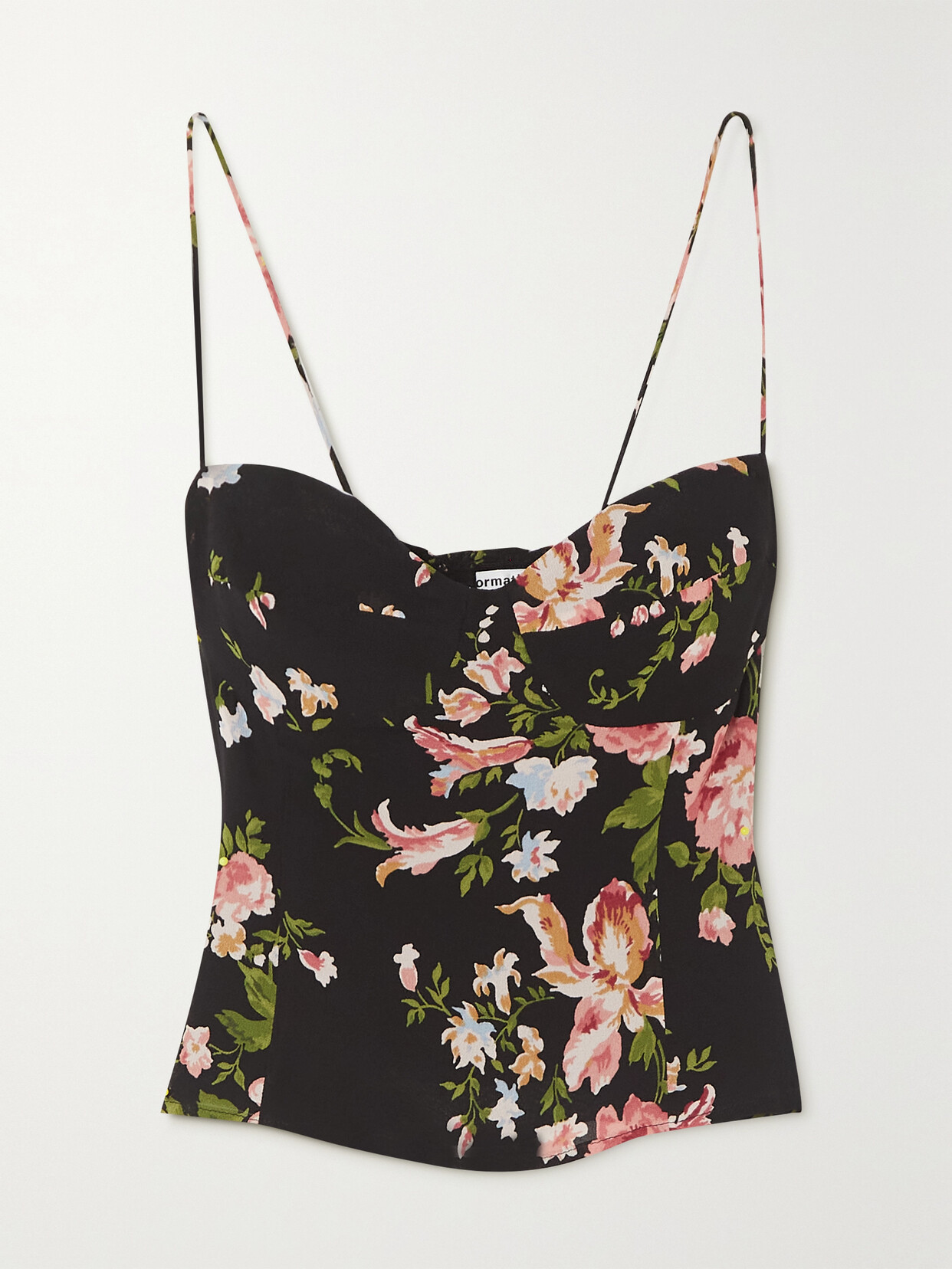 Reformation Liza Floral-print Georgette Top