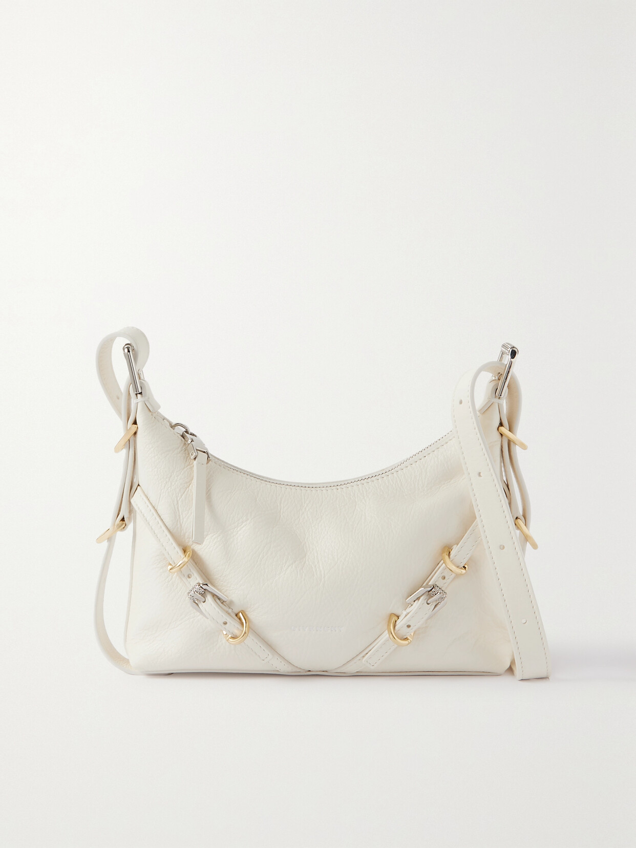 Givenchy - Voyou Mini Textured-leather Shoulder Bag - White