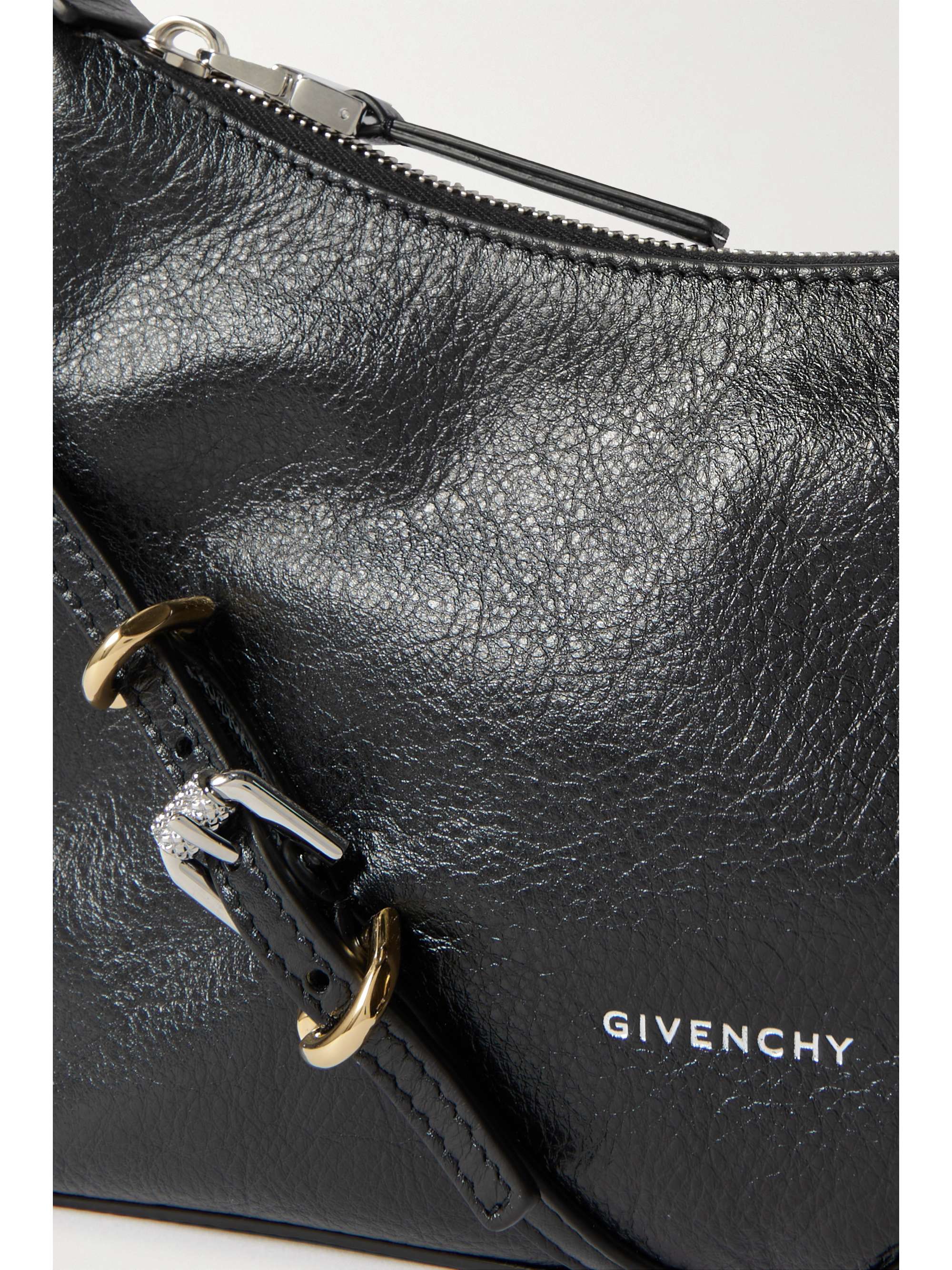 GIVENCHY Voyou mini textured-leather shoulder bag