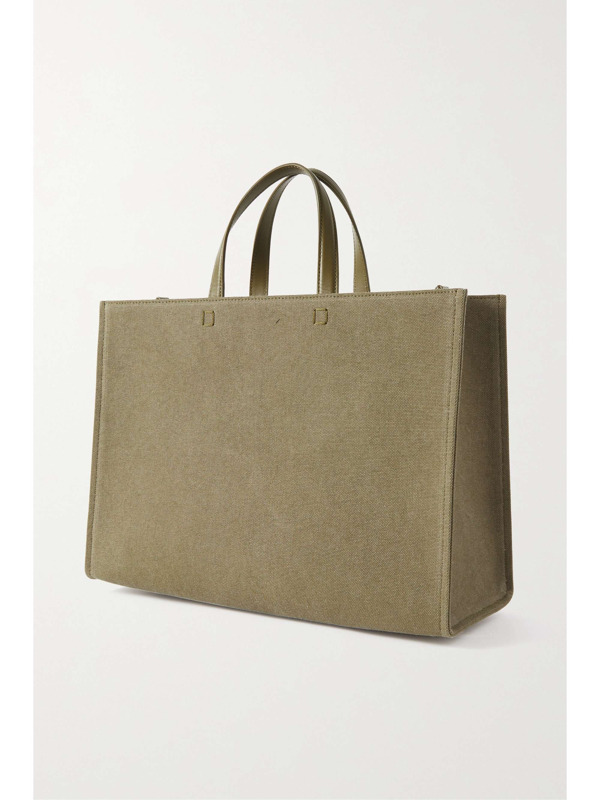 GIVENCHY G-Tote medium leather-trimmed printed canvas tote