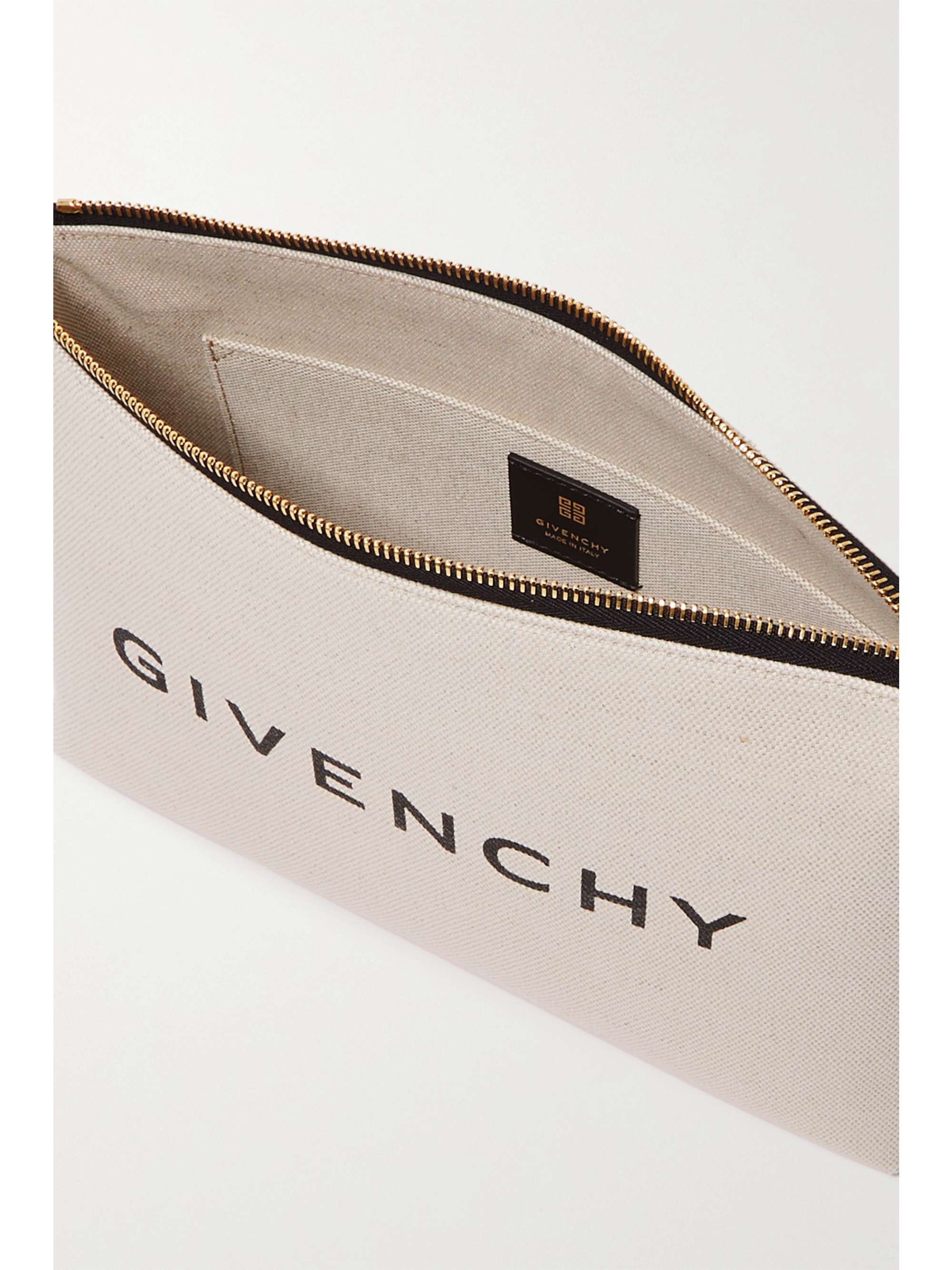 GIVENCHY Large printed cotton-blend canvas pouch