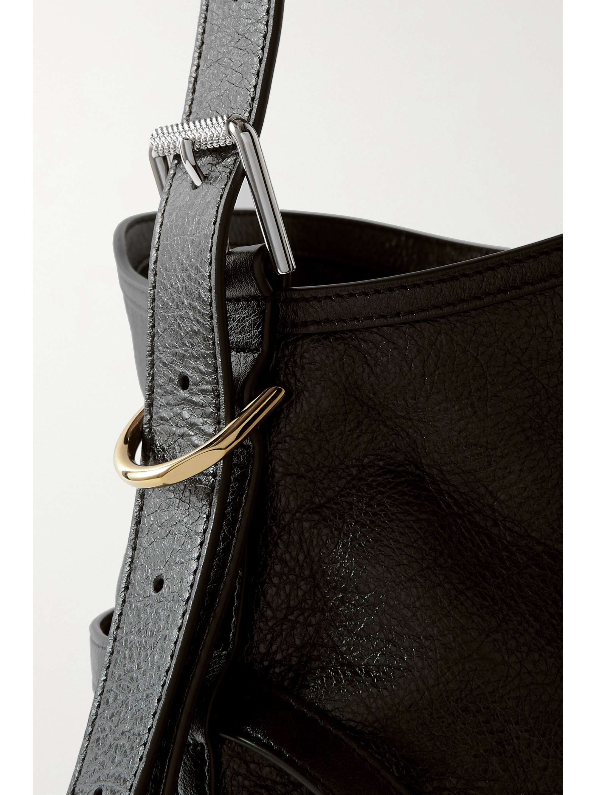 GIVENCHY Voyou medium textured-leather shoulder bag