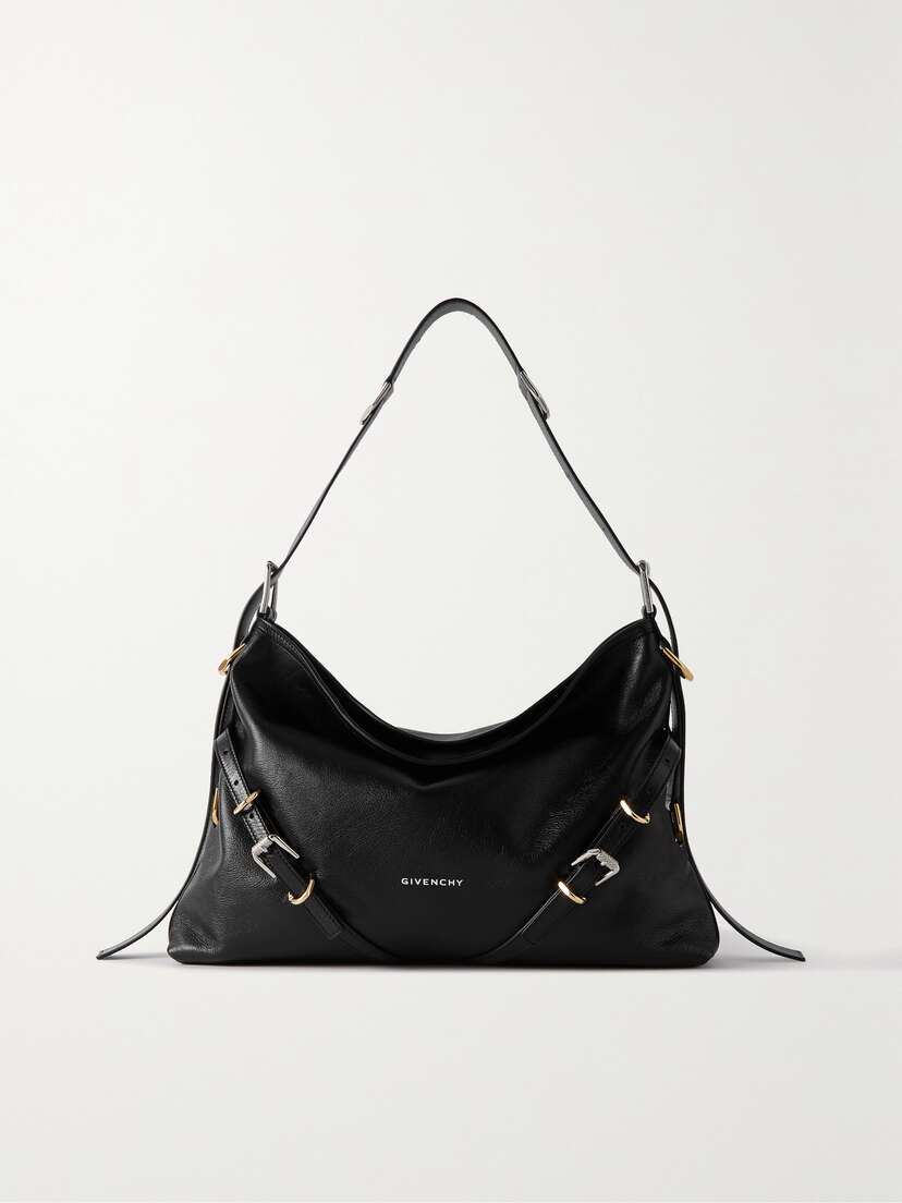 Givenchy Voyou Medium Textured-leather Shoulder Bag