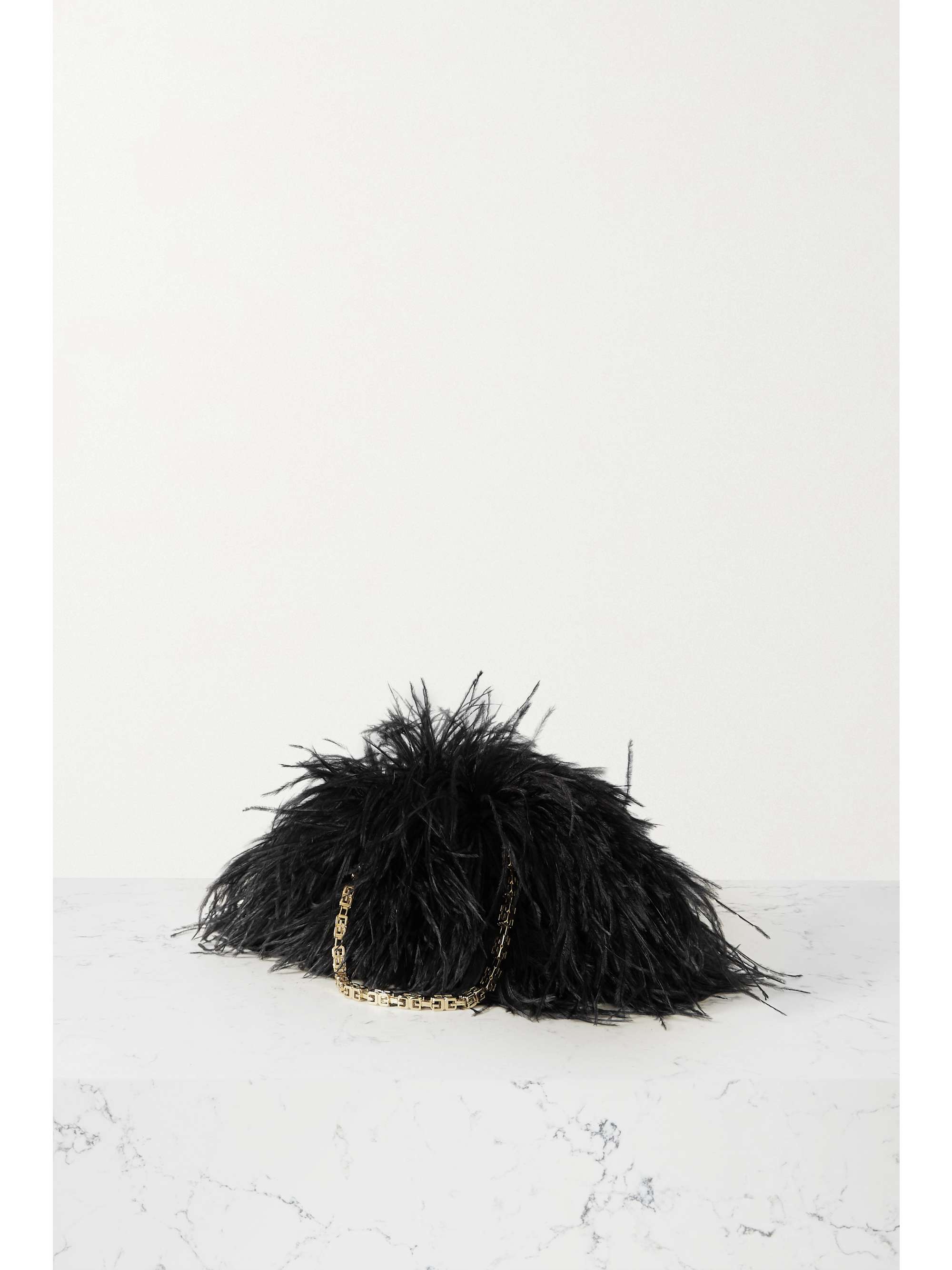 GIVENCHY Sac à main en soie à plumes Kenny Mini