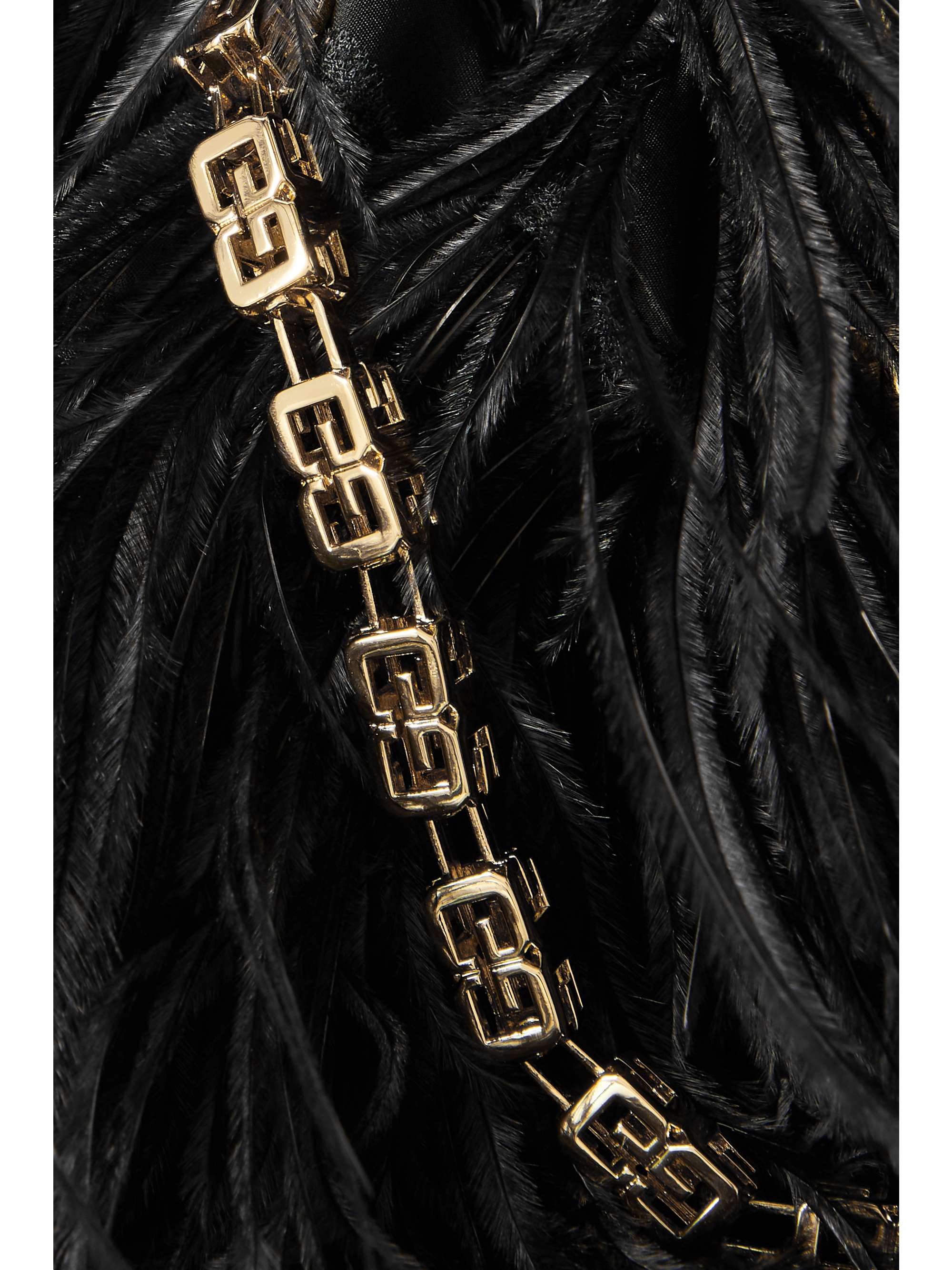 GIVENCHY Sac à main en soie à plumes Kenny Mini