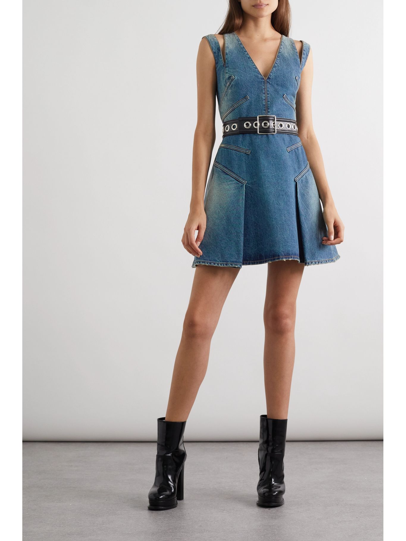 mini dress that hides tummy Shapewear Side Slit Mini Dress