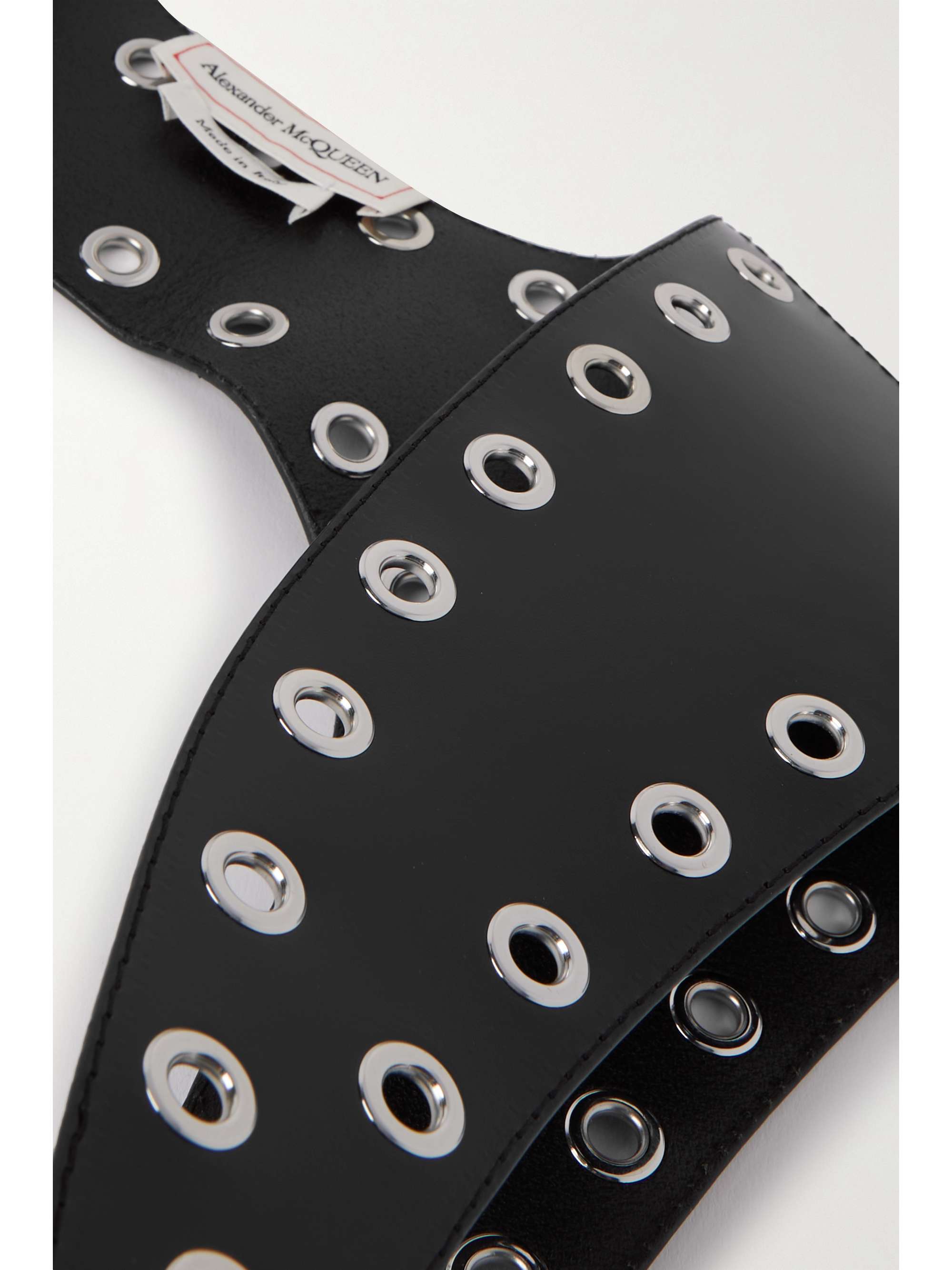 ALEXANDER MCQUEEN Embellished leather belt
