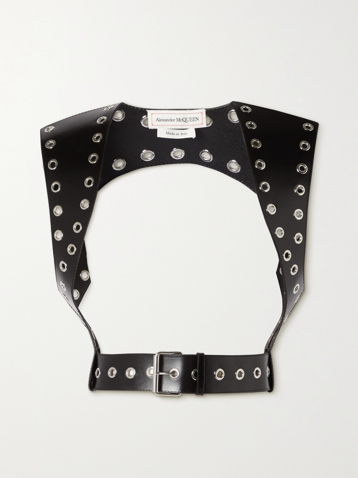 Alexander McQueen - Embellished Leather Belt - Black