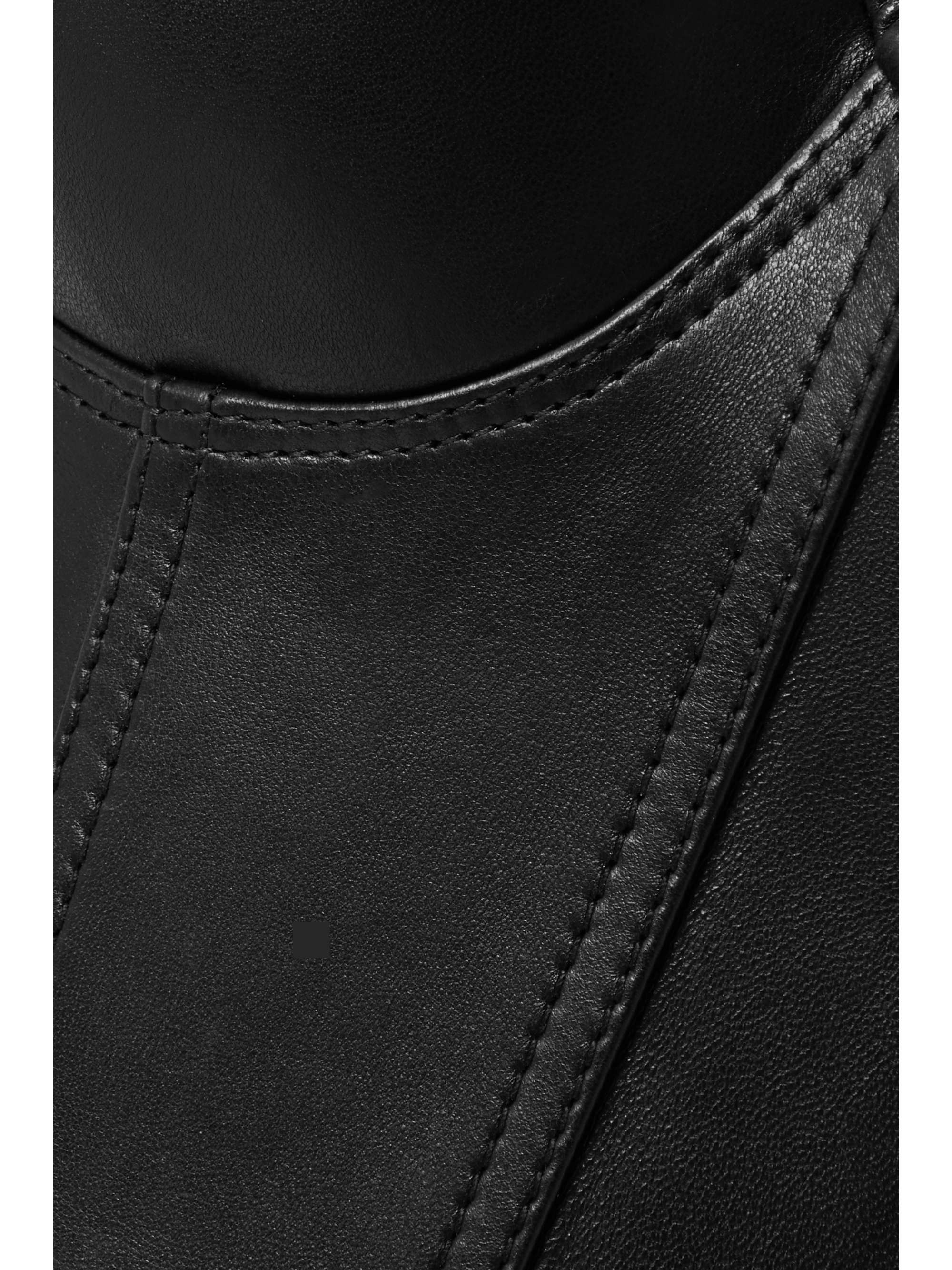 ALEXANDER MCQUEEN Leather bustier top