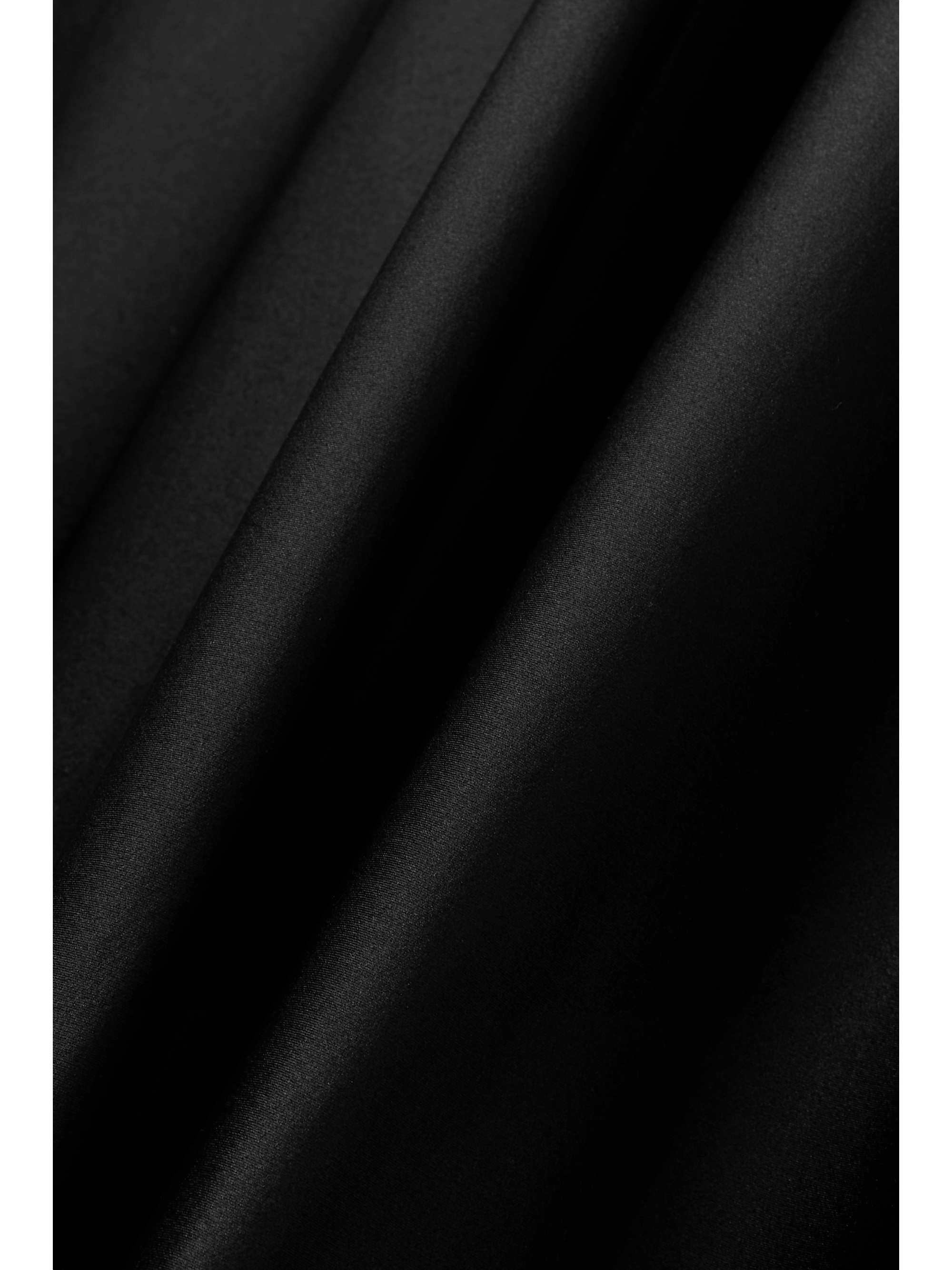 RODARTE Cutout lace-trimmed silk-satin maxi dress