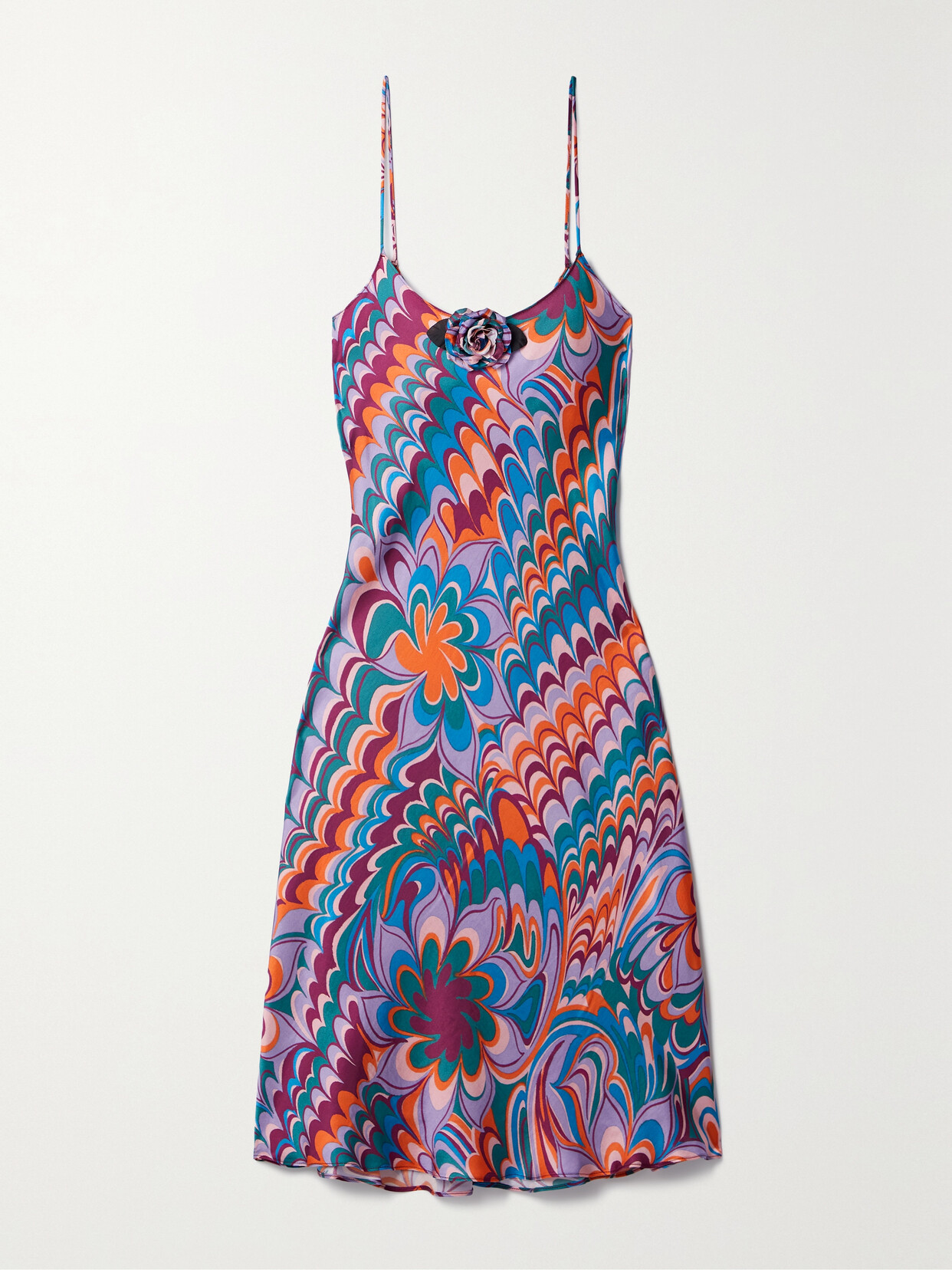 Rodarte Embellished Printed Woven Dress