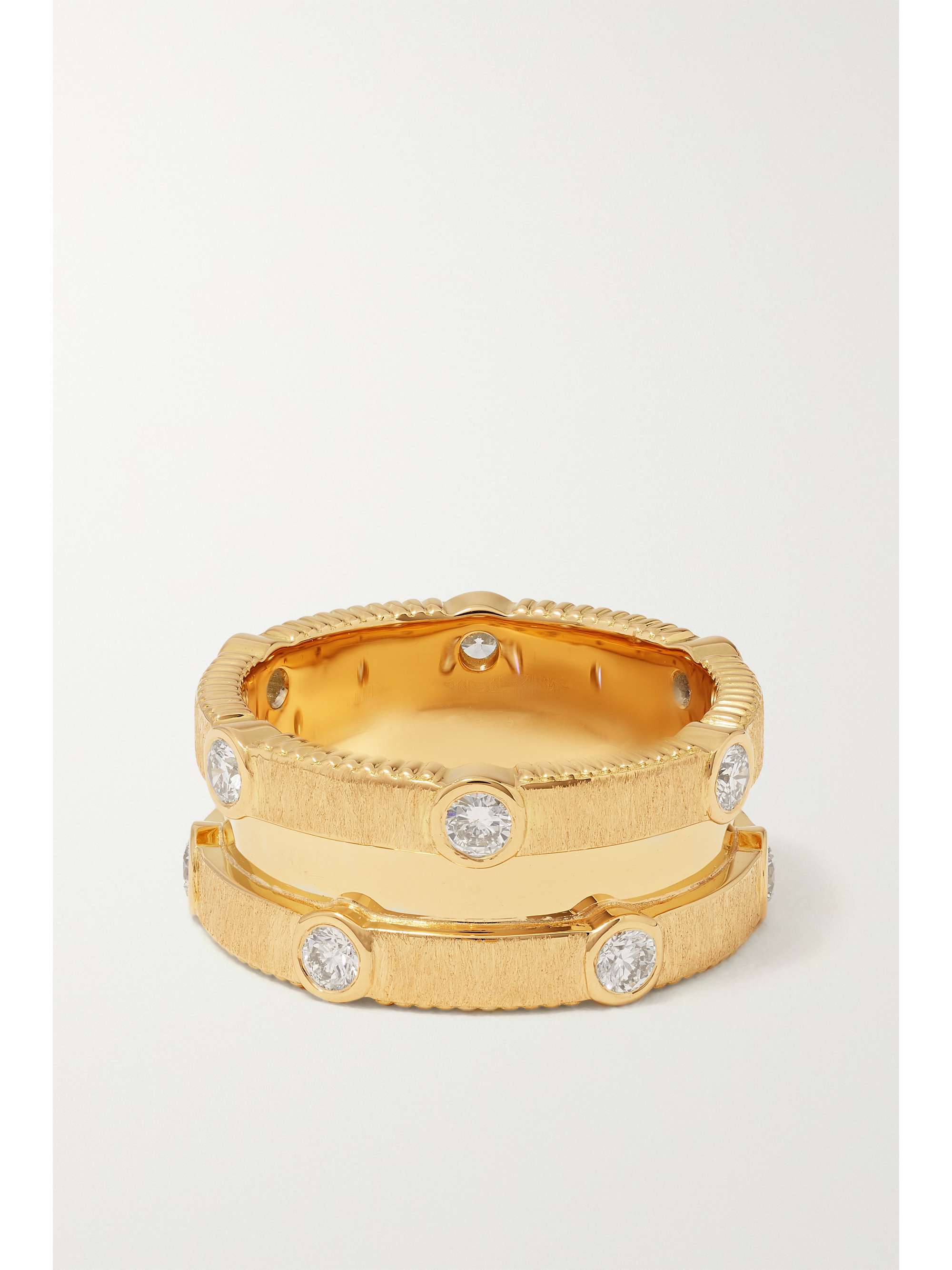 VILTIER Rayon Trio 18-karat gold diamond ring