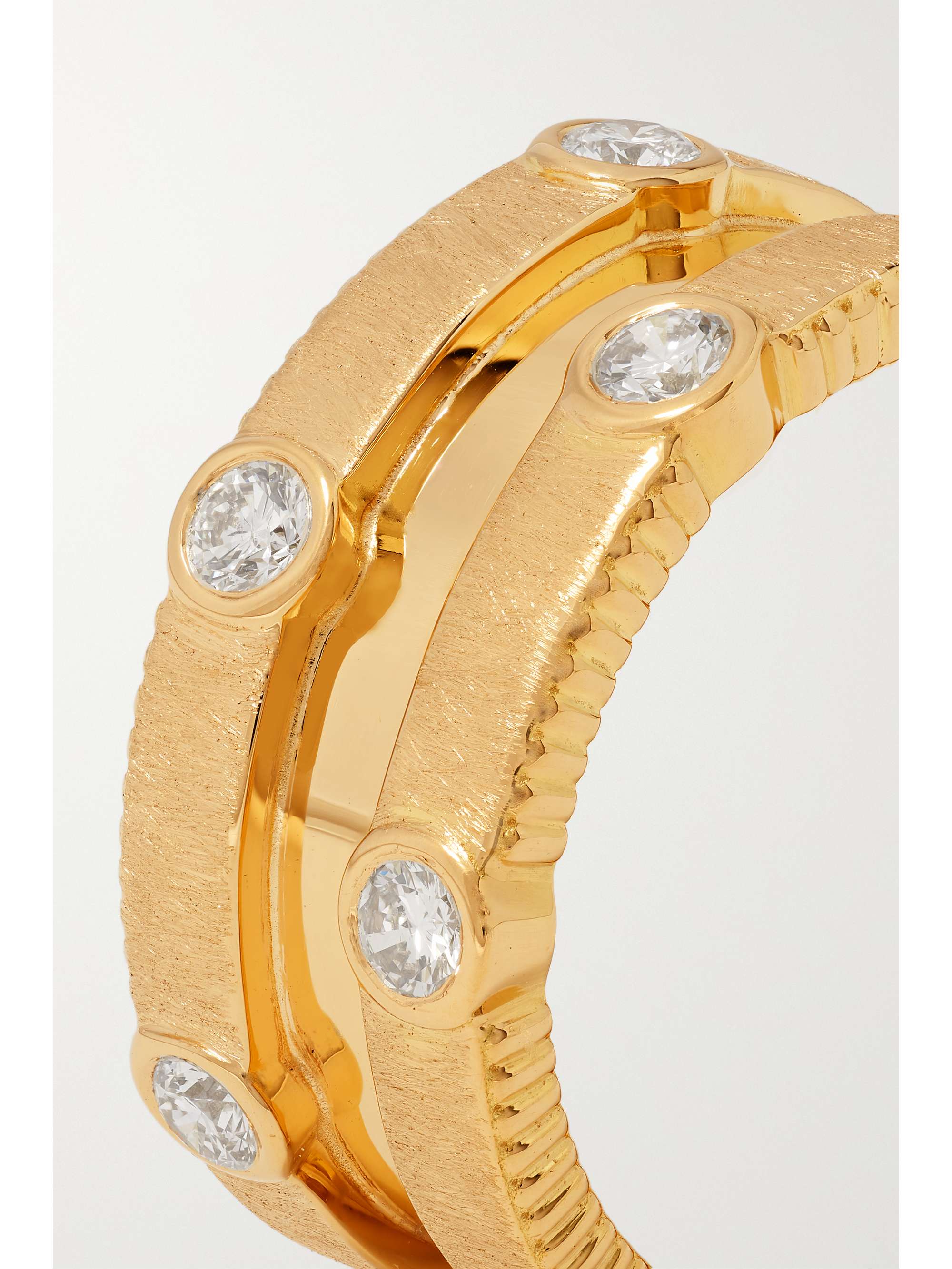 VILTIER Rayon Trio 18-karat gold diamond ring
