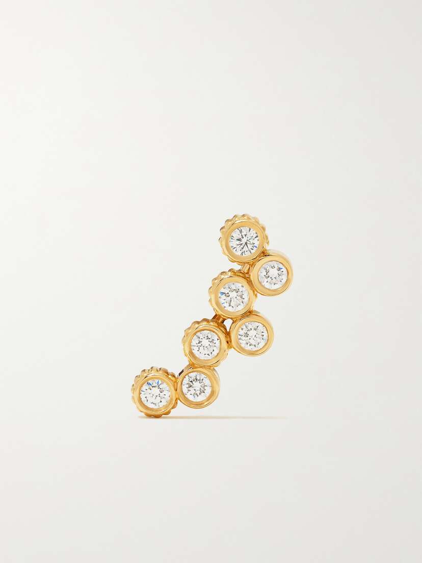 Viltier Clique 18-karat Gold Diamond Single Earring