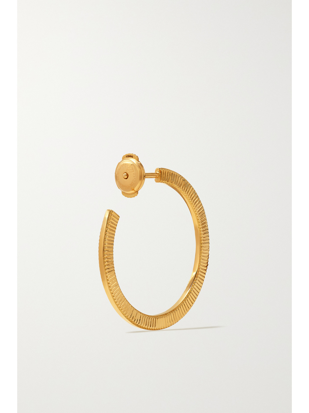 Shop Viltier Rayon Disco 18-karat Gold Hoop Earrings