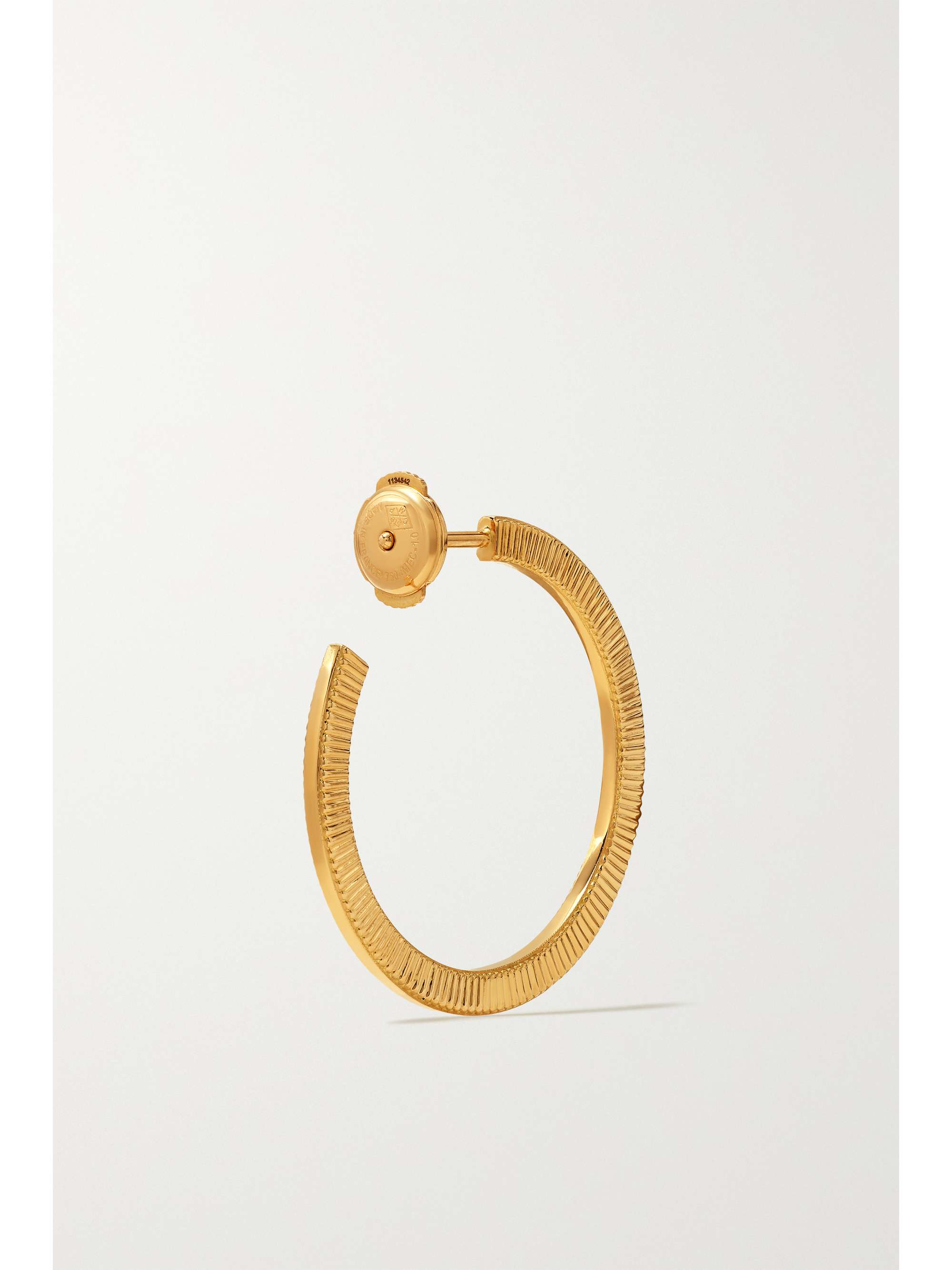 VILTIER Rayon Disco 18-karat gold hoop earrings