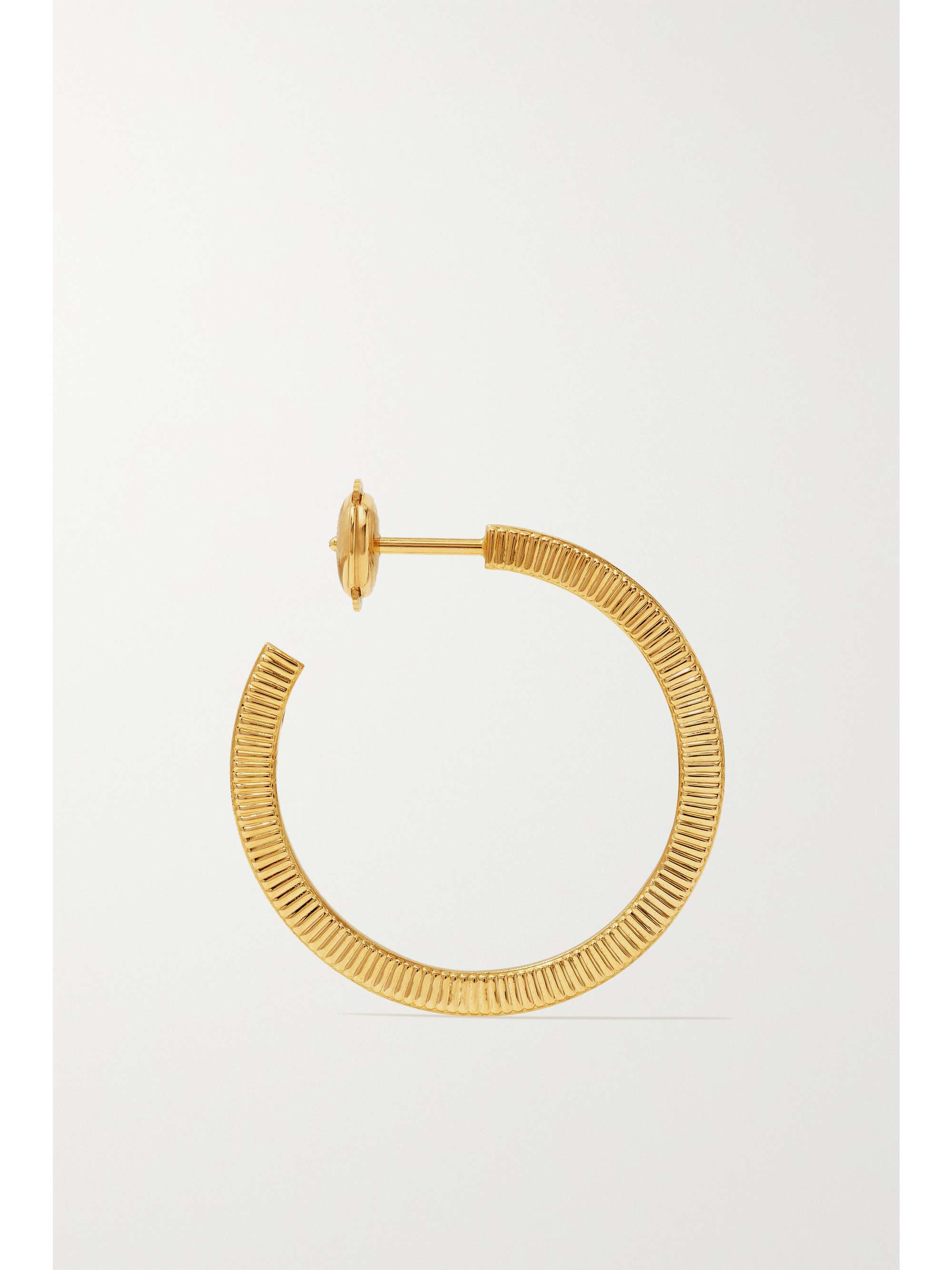 VILTIER Rayon Disco 18-karat gold hoop earrings