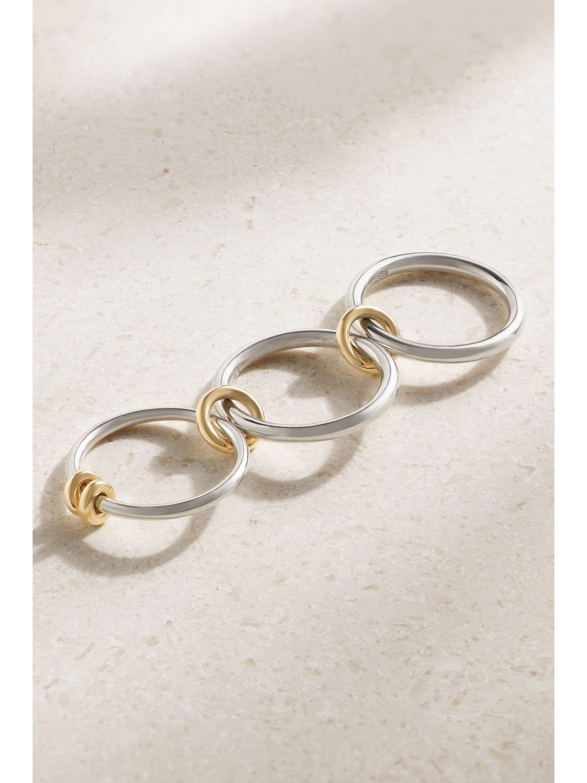 SPINELLI KILCOLLIN Bague en or 18 carats (750/1000) et argent sterling Raneth