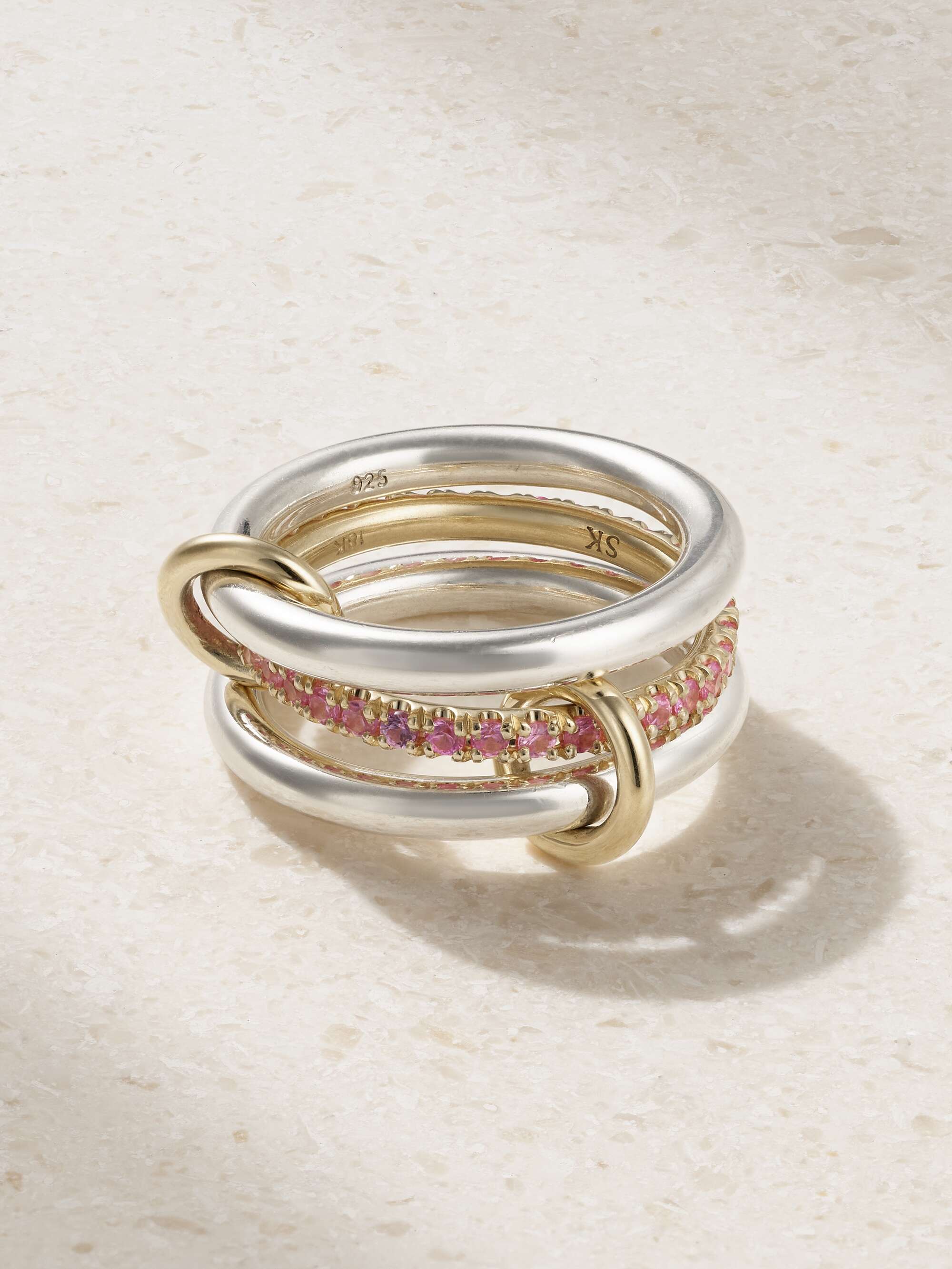 Spinelli Kilcollin Mixed Diamond Libra Petite Ring