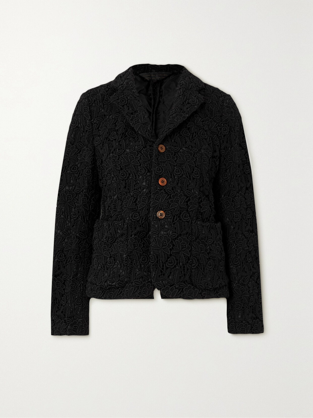 Comme des Garçons Comme des Garçons - Guipure Lace Jacket - Black