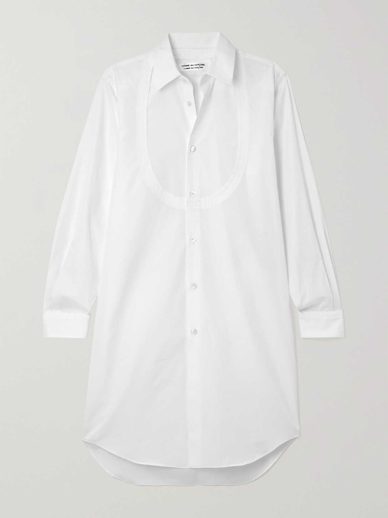 Comme des Garçons Comme des Garçons - Cotton-poplin Shirt - White