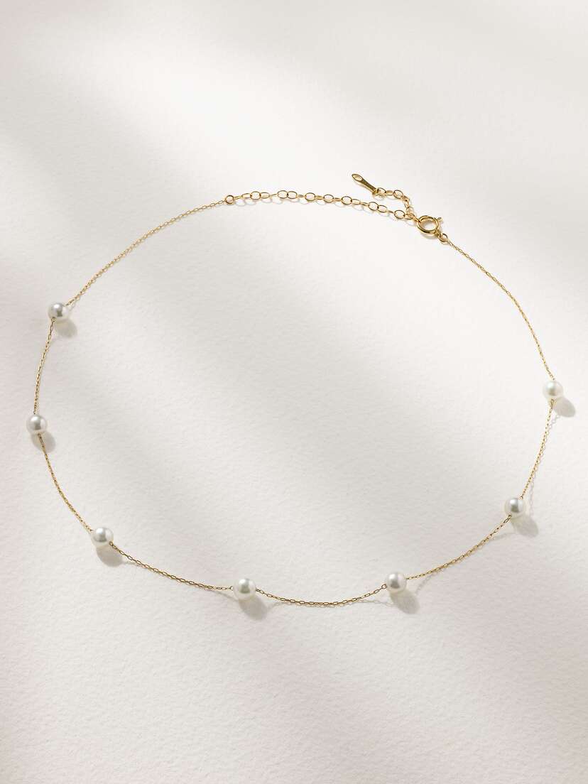 Mizuki Sea Of Beauty 14-karat Gold Pearl Necklace